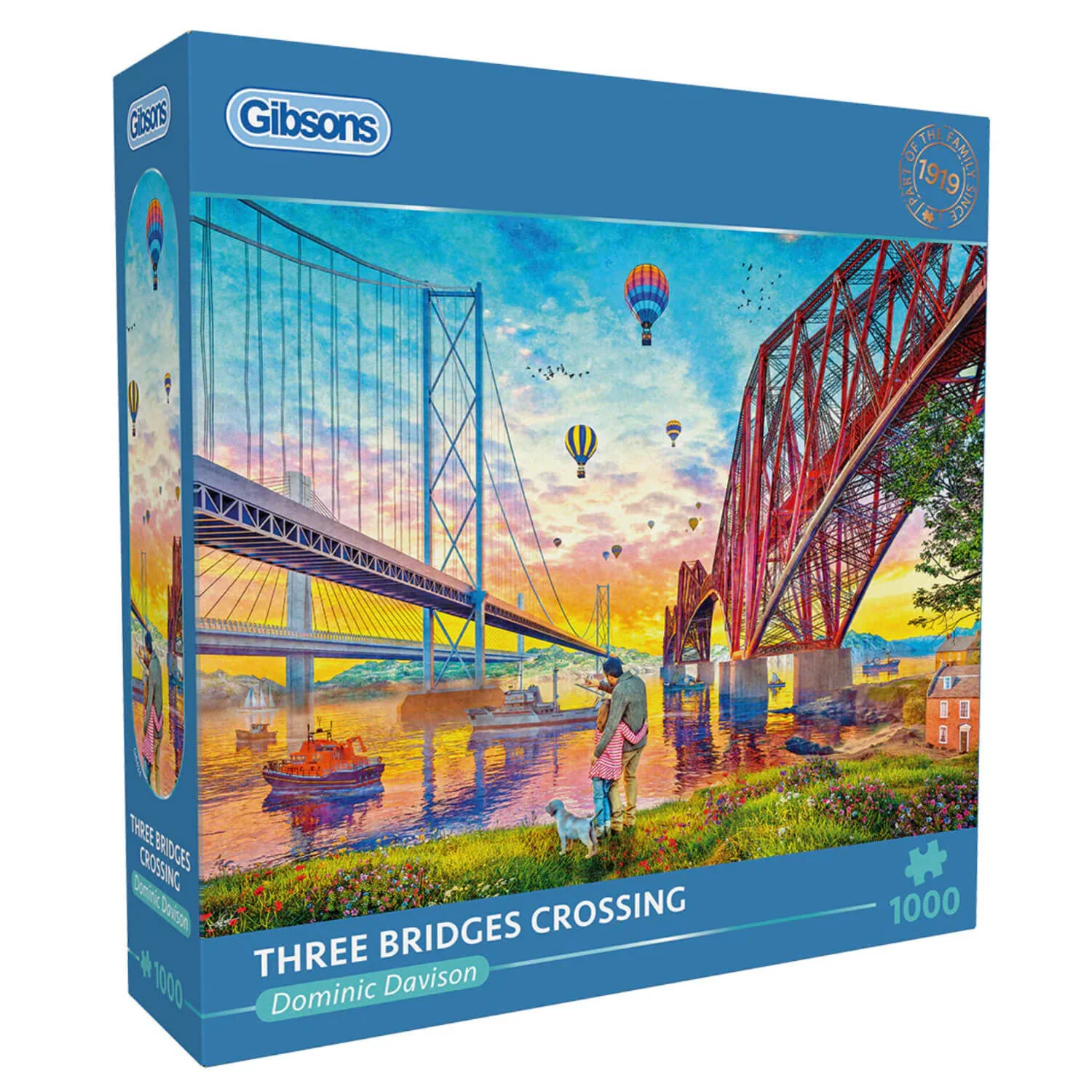 Gibsons 1000 Piece Jigsaw Puzzle - Three Bridges Crossing - Image 2
