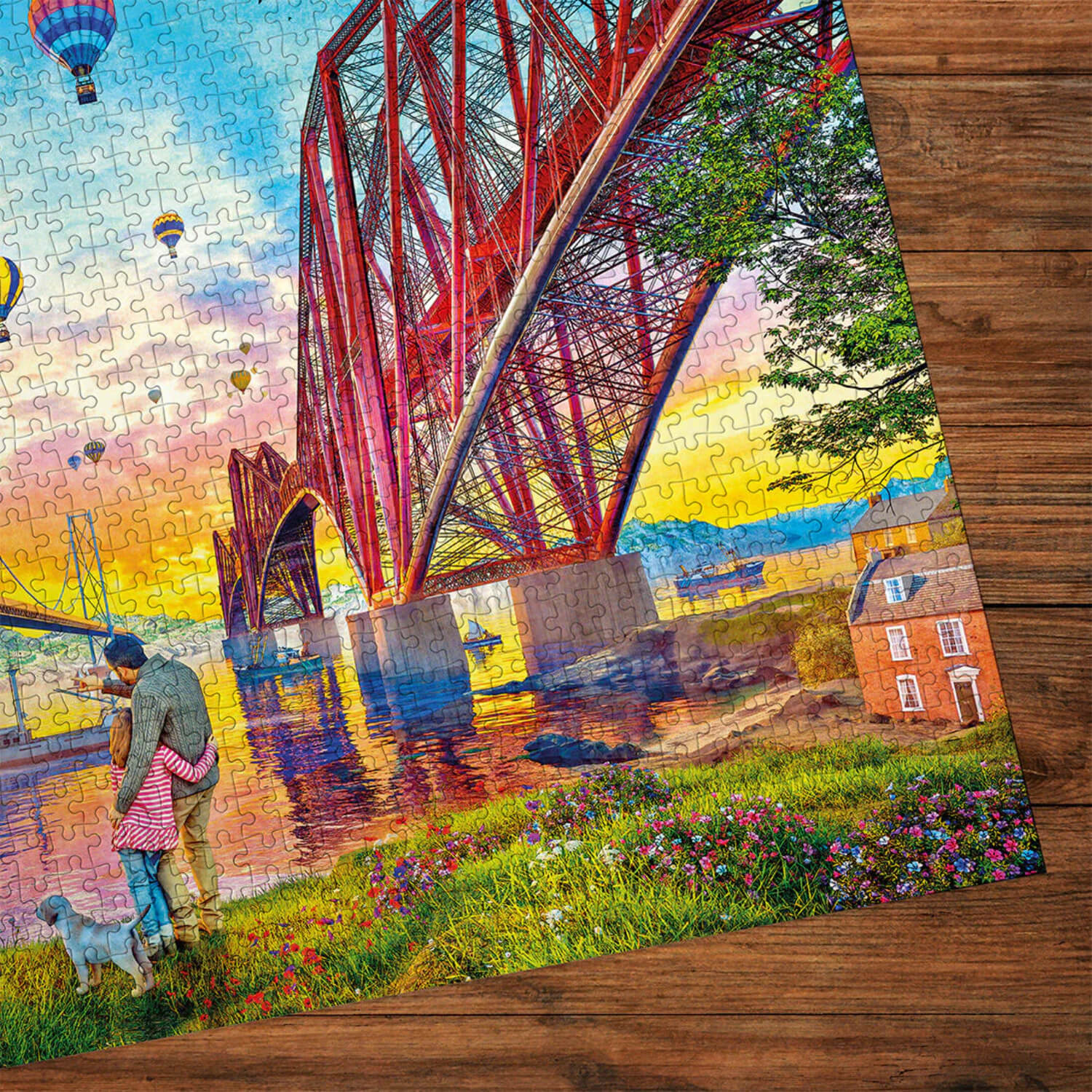Gibsons 1000 Piece Jigsaw Puzzle - Three Bridges Crossing - Image 4
