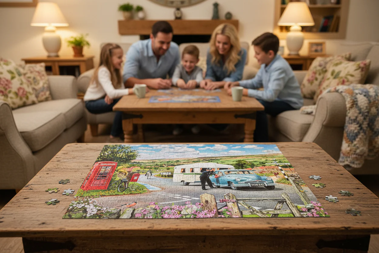 Gibsons 1000 Piece Jigsaw Puzzle - Which Way To The Campsite? - Image 4