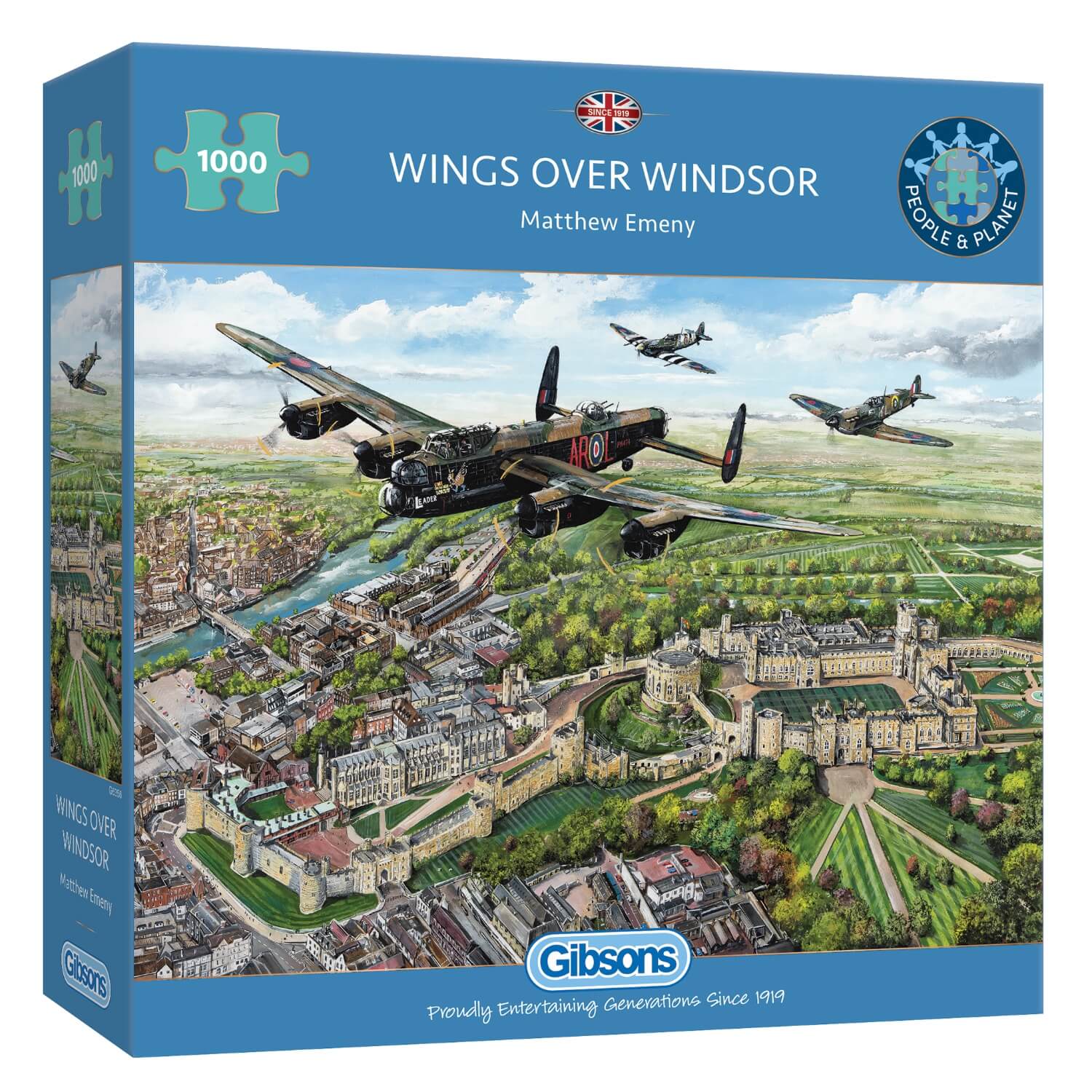 Gibsons 1000 Piece Jigsaw Puzzle - Wings Over Windsor - Image 2