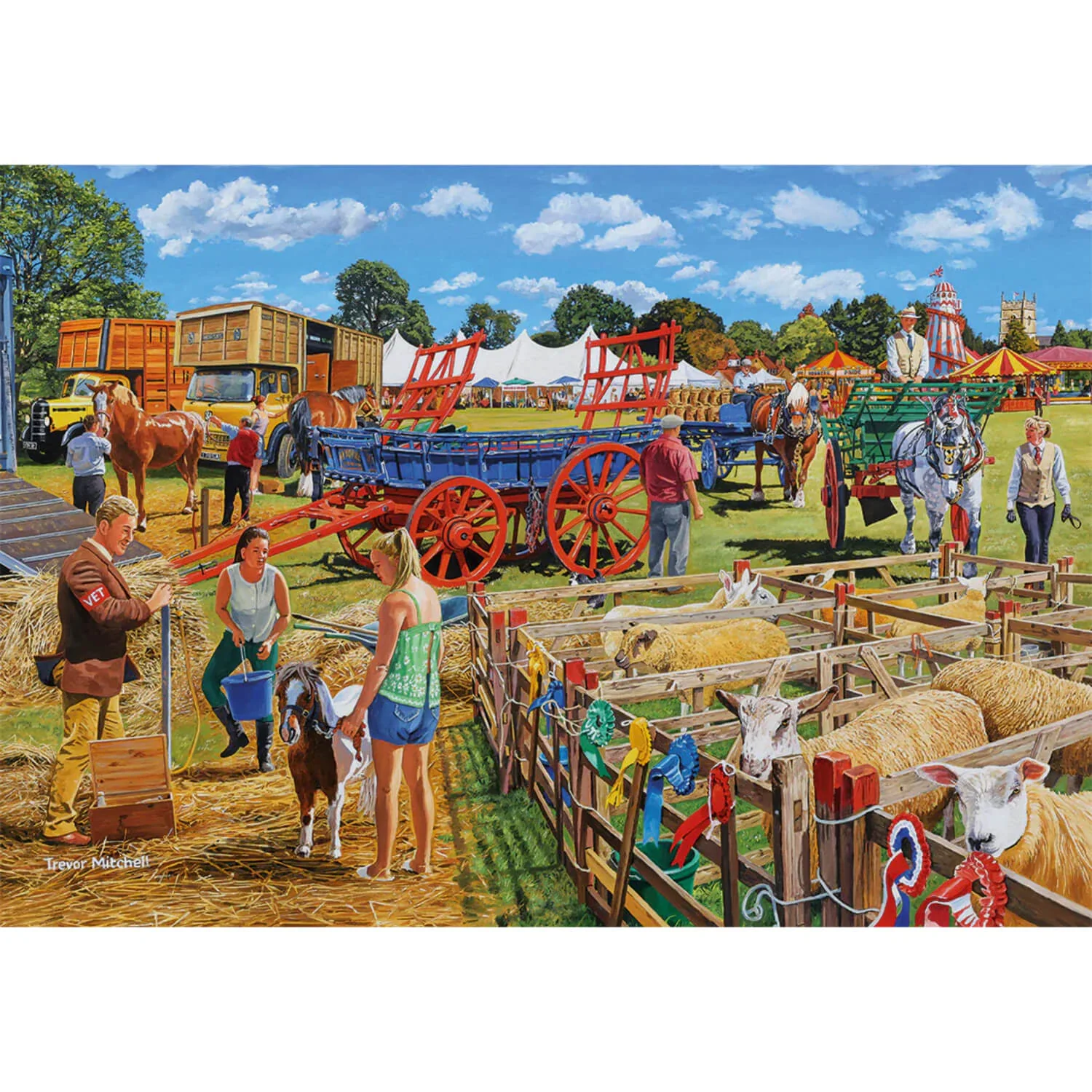 Gibsons 4 x 500 Piece Jigsaw Puzzles - Call The Vet - Image 2