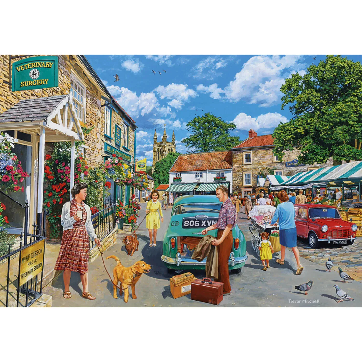 Gibsons 4 x 500 Piece Jigsaw Puzzles - Call The Vet - Image 3