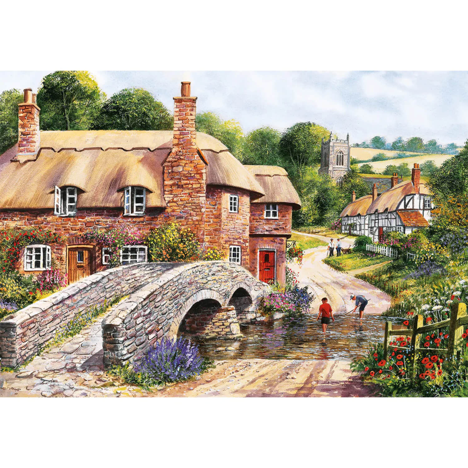 Gibsons 4 x 500 Piece Jigsaw Puzzles - Terry's Waterways - Image 4