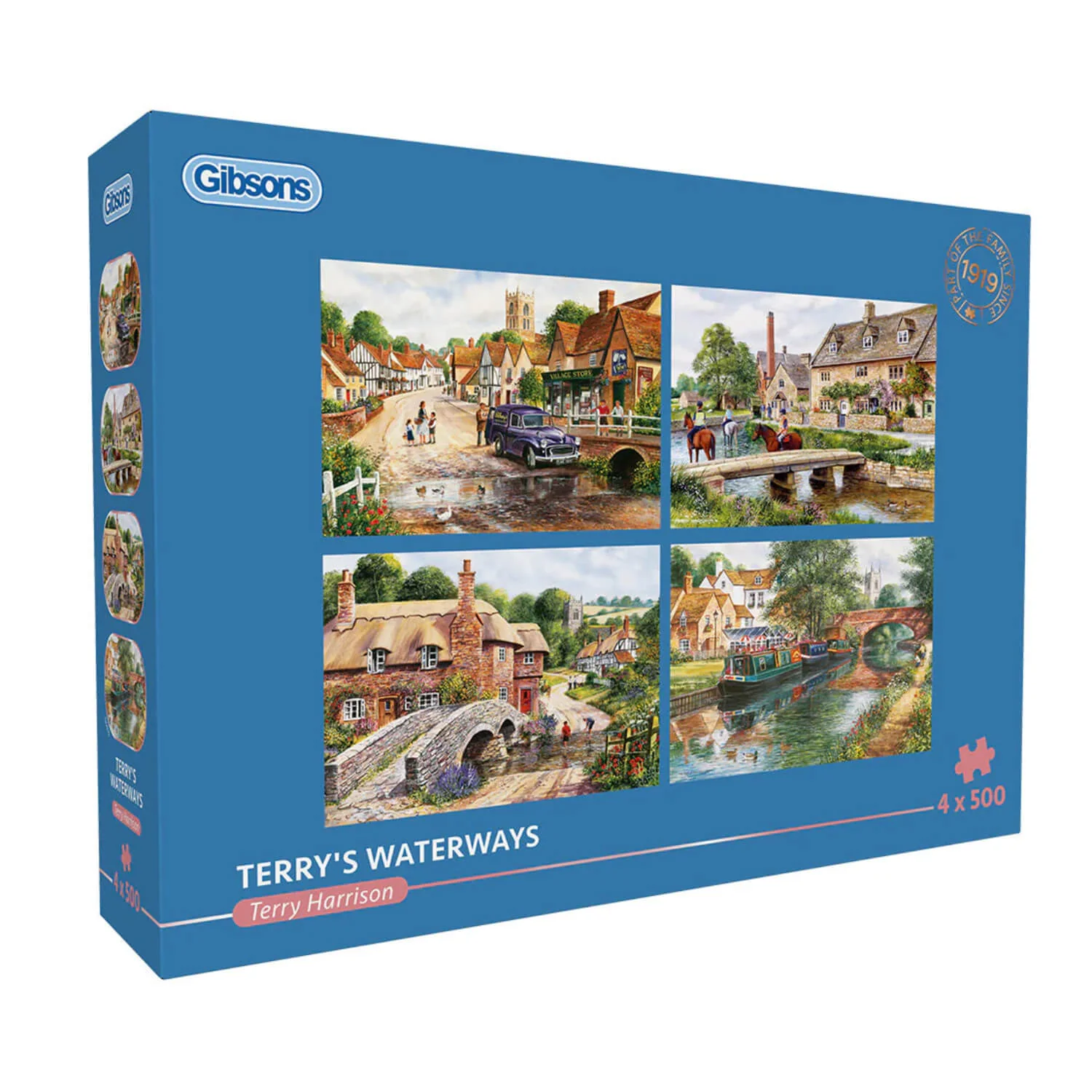 Gibsons 4 x 500 Piece Jigsaw Puzzles - Terry's Waterways - Image 6