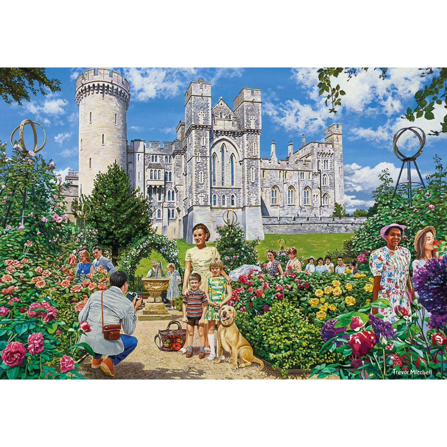 Gibsons 4 x 500 Piece Jigsaw Puzzles - A Day Trip To Arundel - Image 2