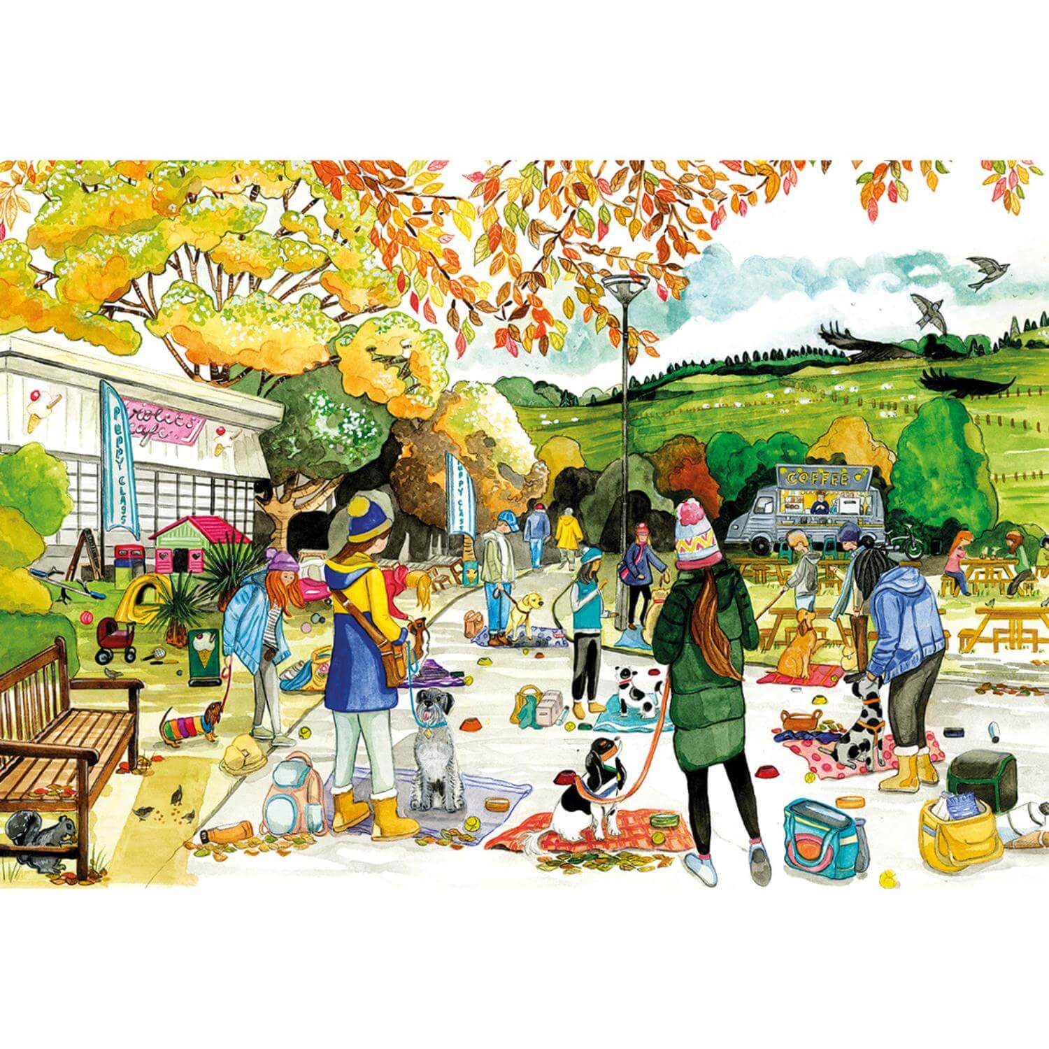 Gibsons 4 x 500 Piece Jigsaw Puzzles - A Dog's Life