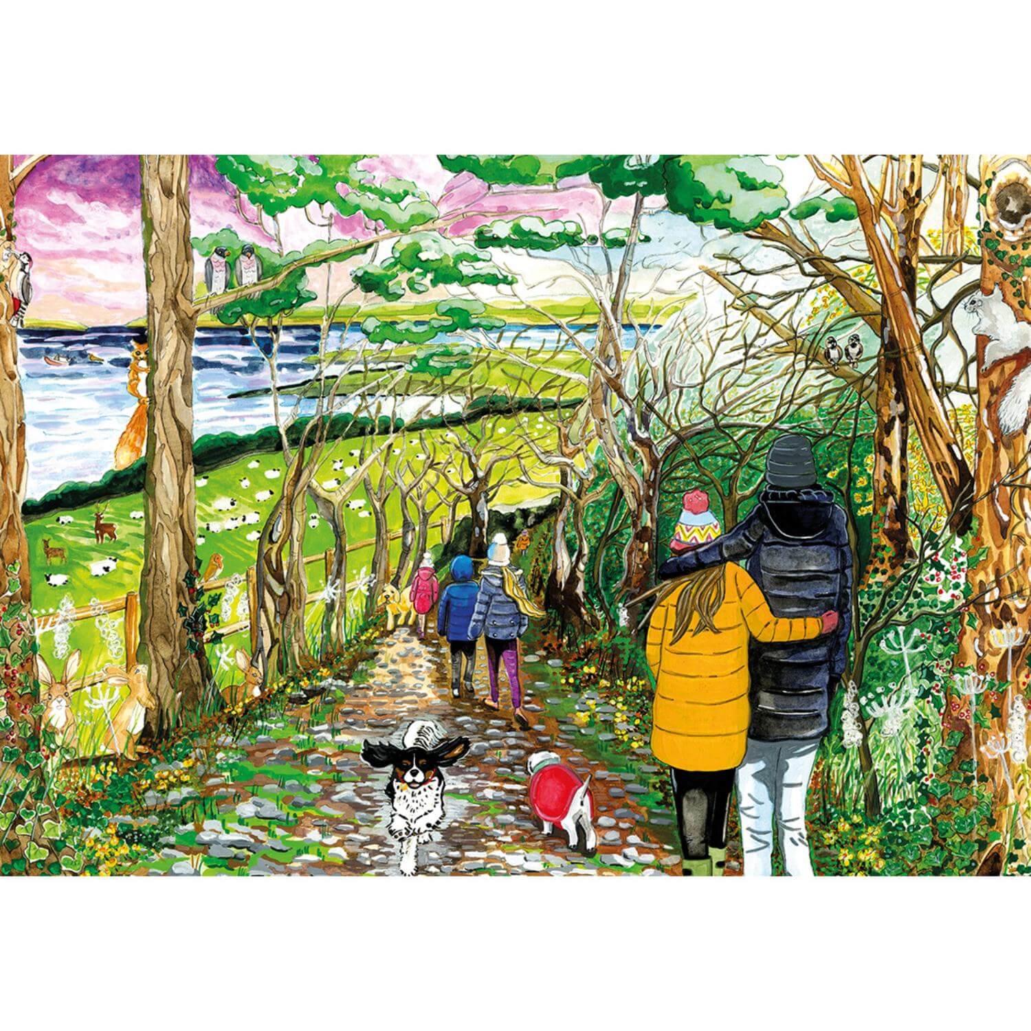 Gibsons 4 x 500 Piece Jigsaw Puzzles - A Dog's Life - Image 3
