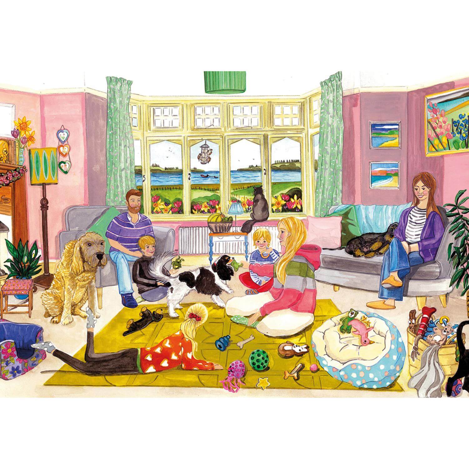 Gibsons 4 x 500 Piece Jigsaw Puzzles - A Dog's Life - Image 4