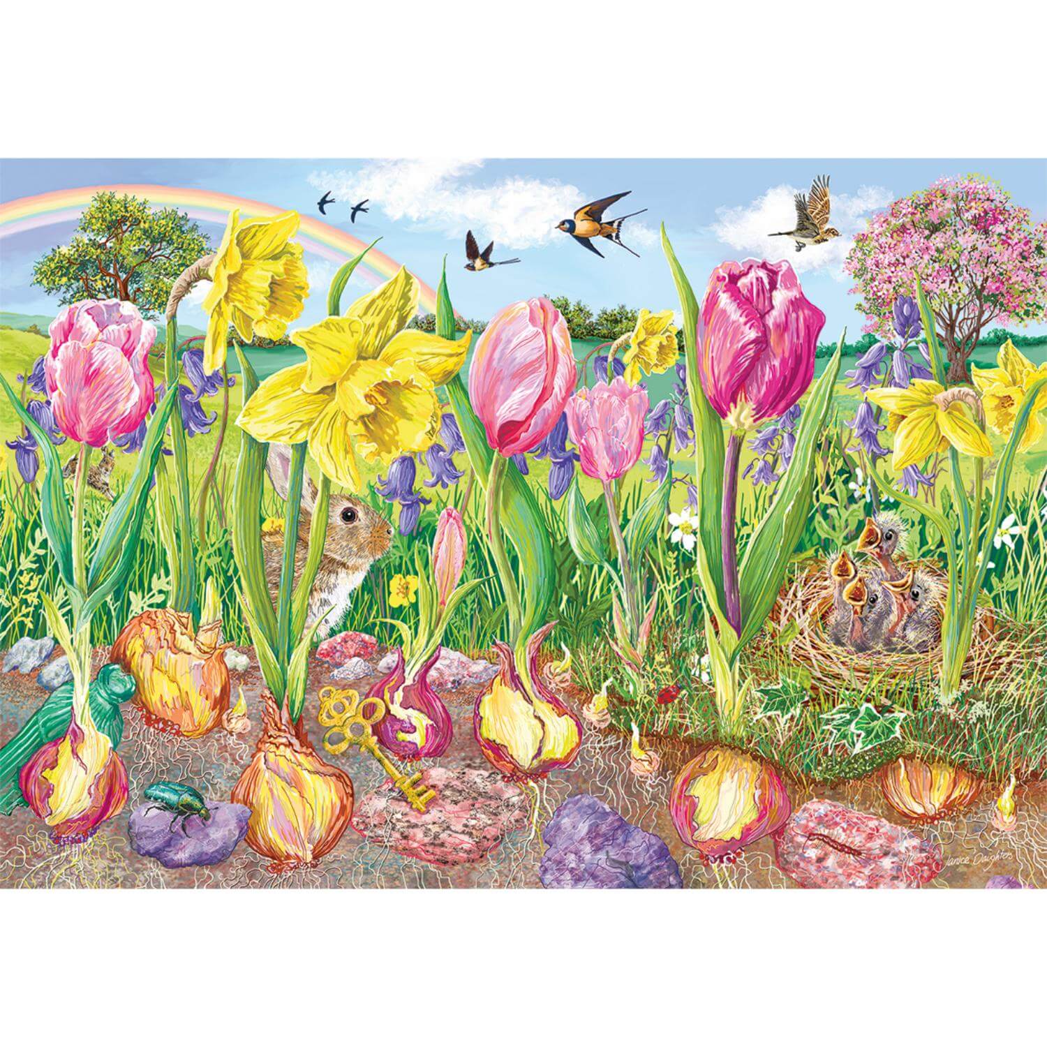 Gibsons 4 x 500 Piece Jigsaw Puzzles - Roots & Shoots - Image 2