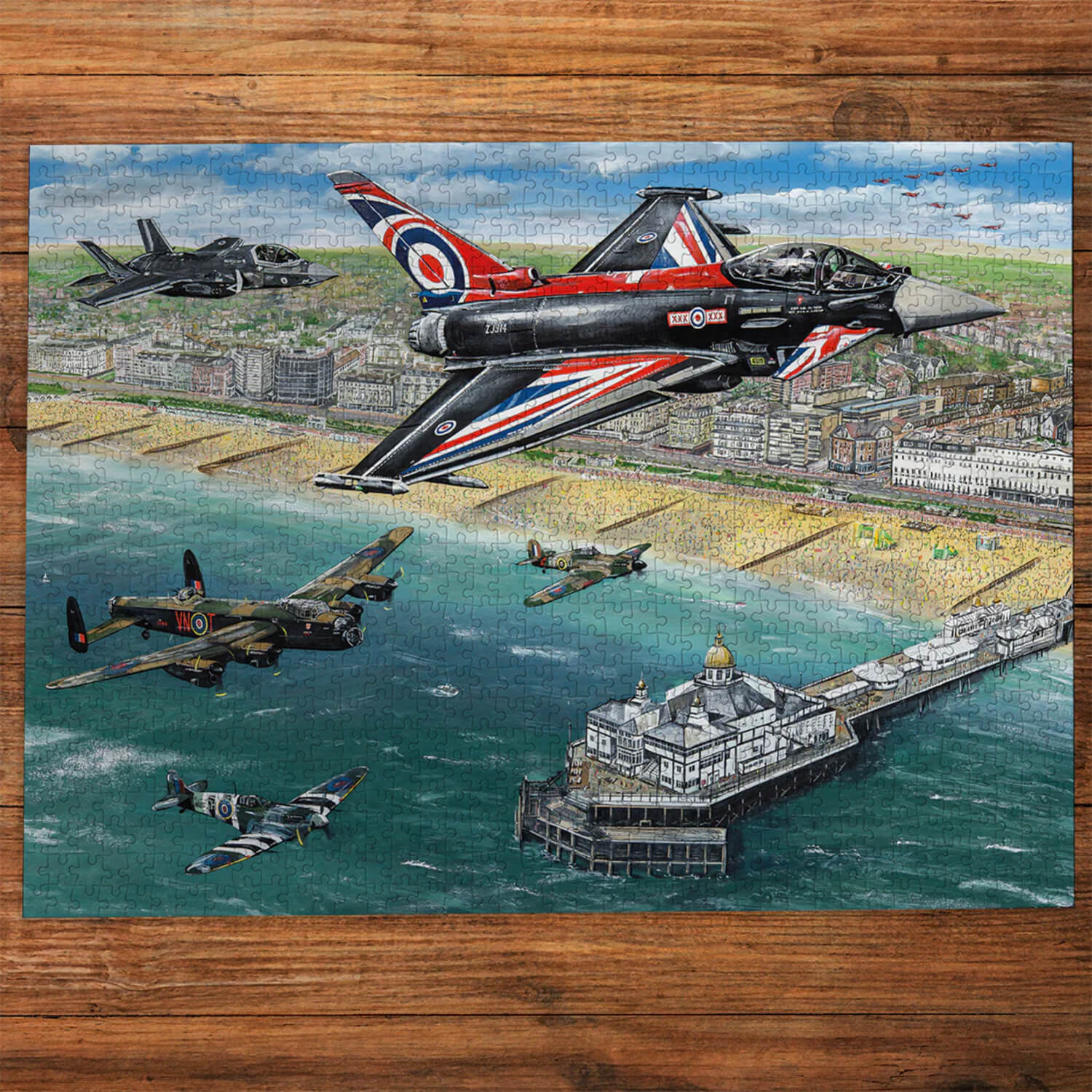 Gibsons 500 Piece Jigsaw Puzzle - Airshow Over Eastbourne - Image 2
