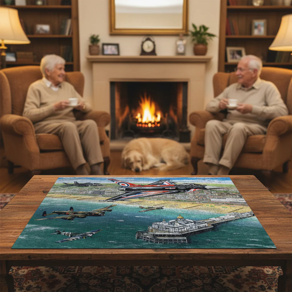 Gibsons 500 Piece Jigsaw Puzzle - Airshow Over Eastbourne - Image 4