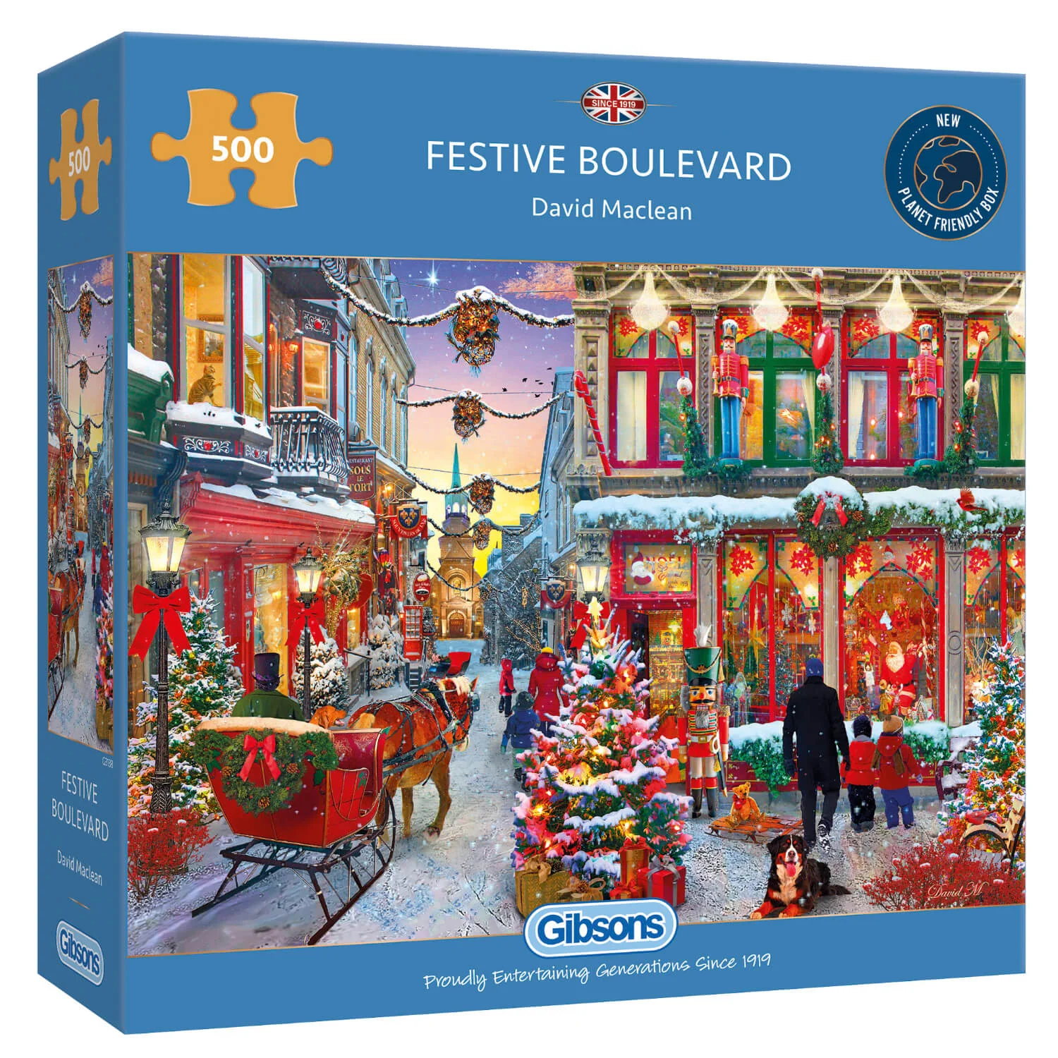 Gibsons 500 Piece Jigsaw Puzzle - Festive Boulevard - Image 2