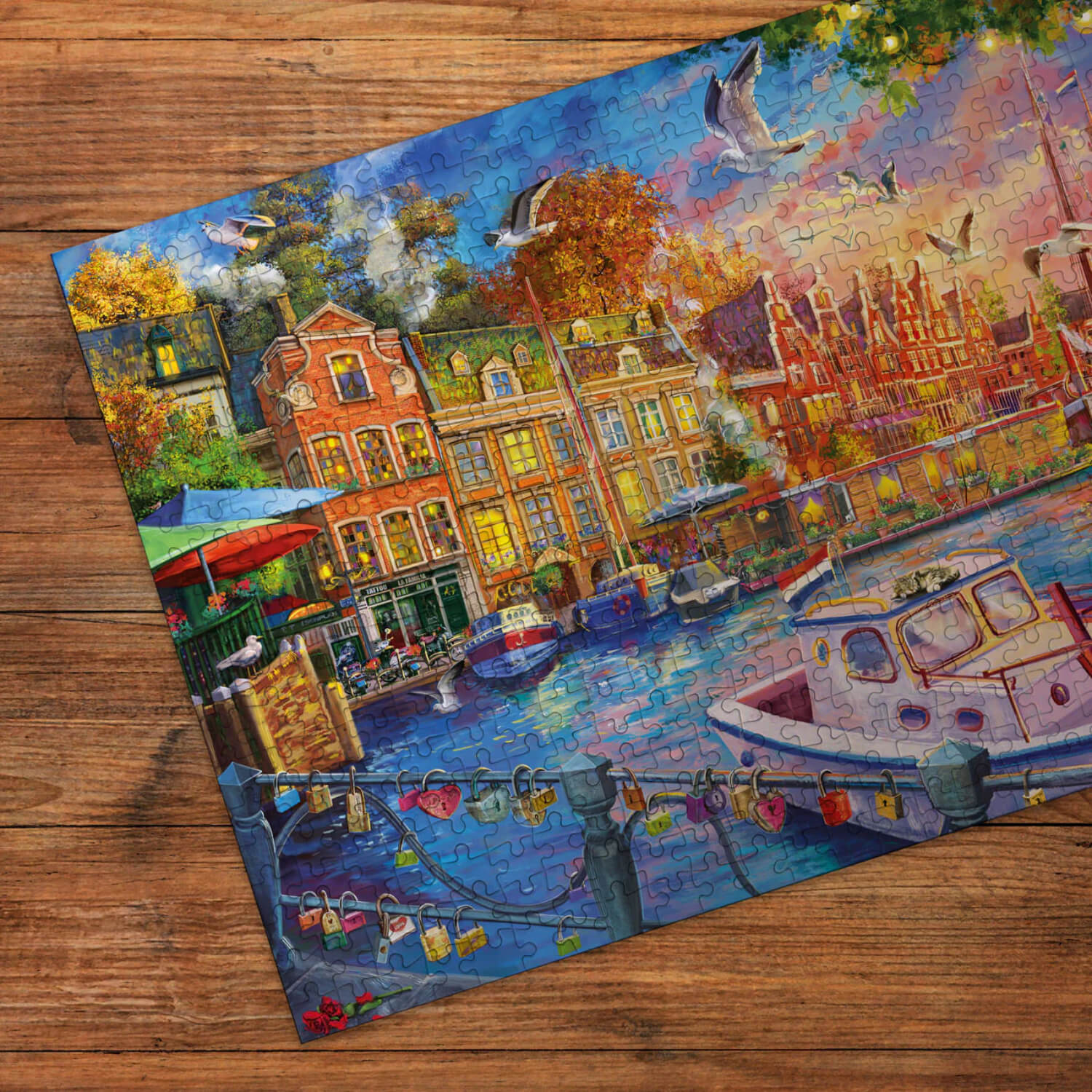 Gibsons 500 Piece Jigsaw Puzzle - Harbour Reflections - Image 2