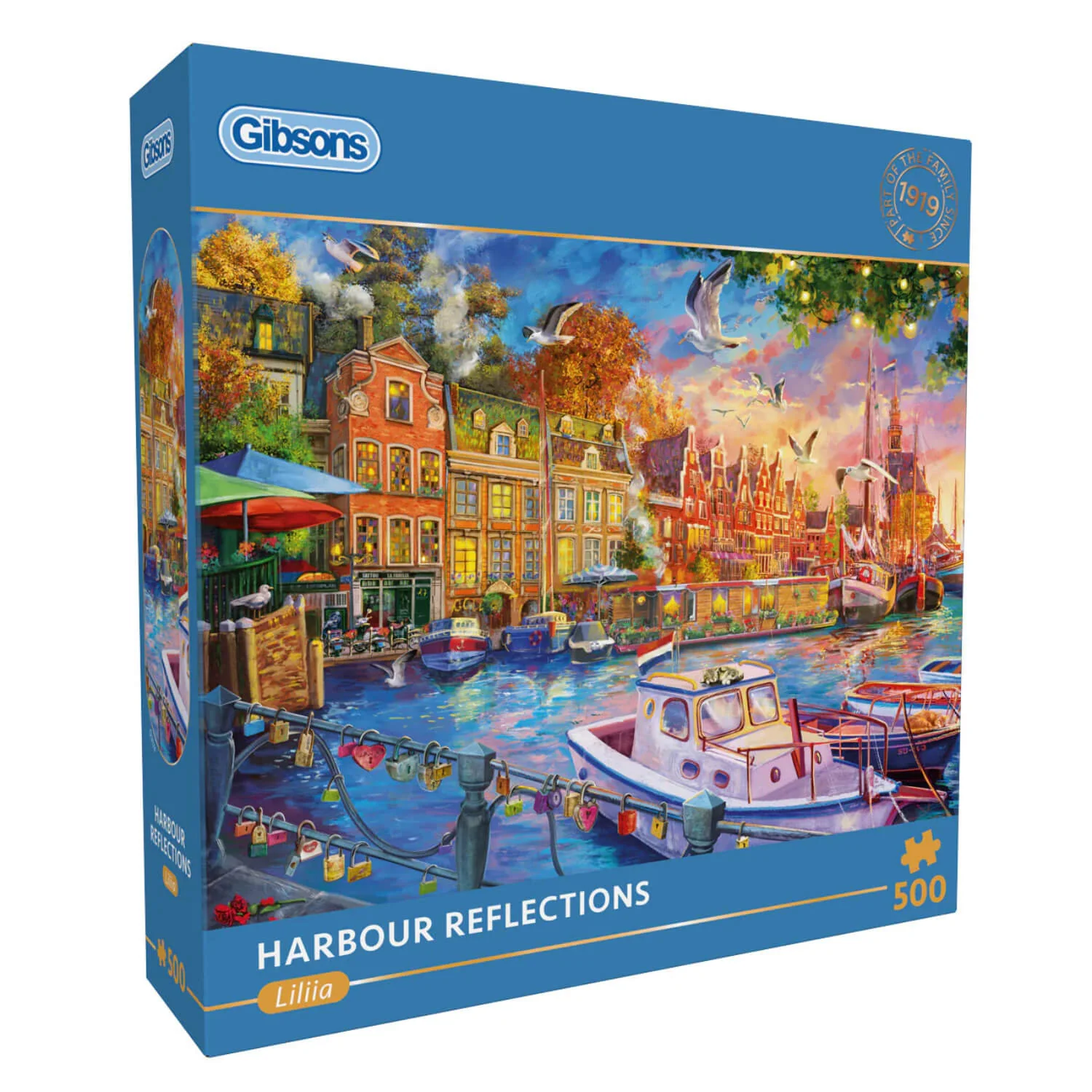 Gibsons 500 Piece Jigsaw Puzzle - Harbour Reflections - Image 4