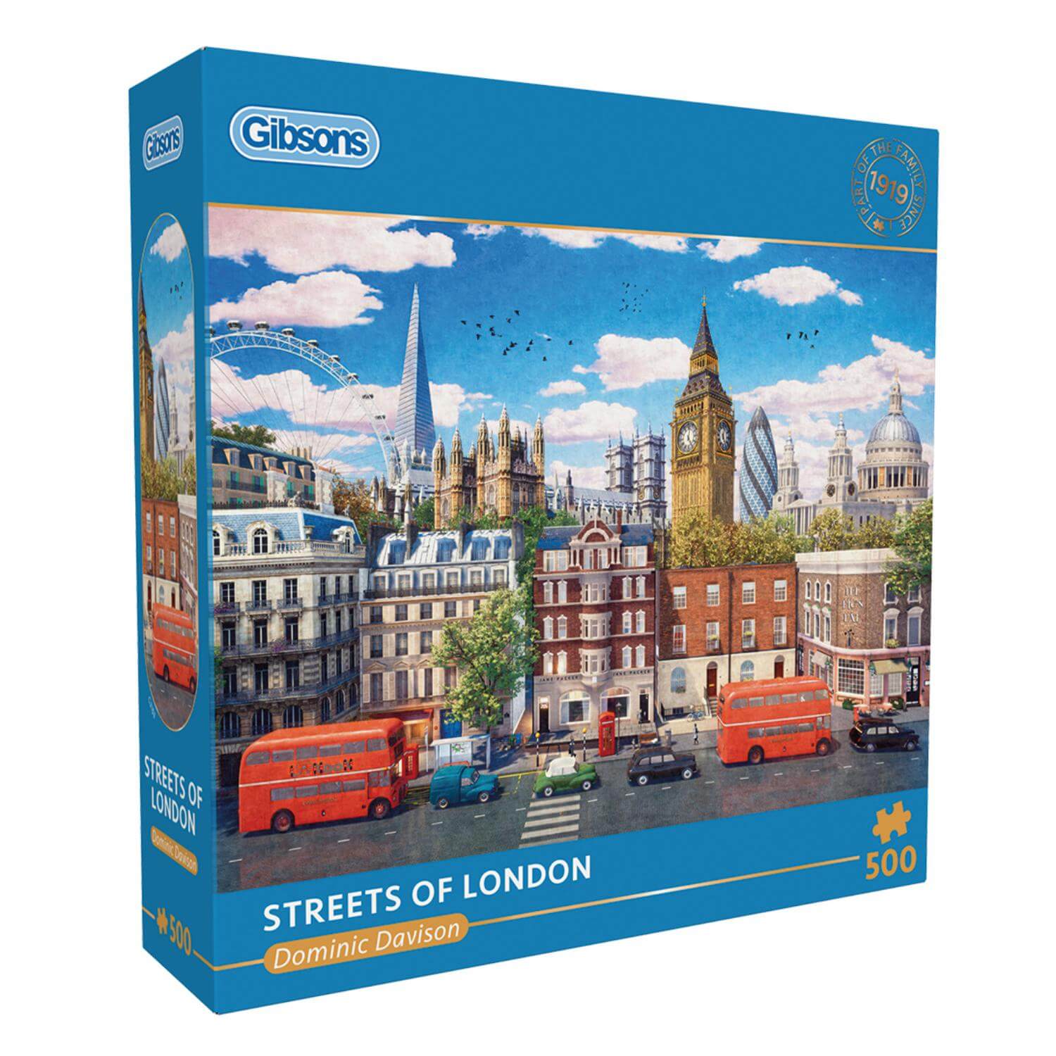 Gibsons 500 Piece Jigsaw Puzzle - Streets of London - Image 2
