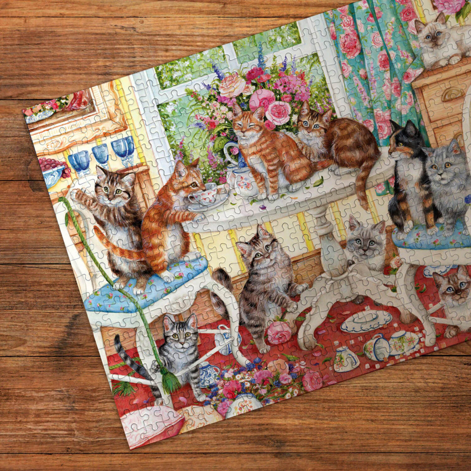Gibsons 500 Piece Jigsaw Puzzle - Tails From The Tea Party - Image 2