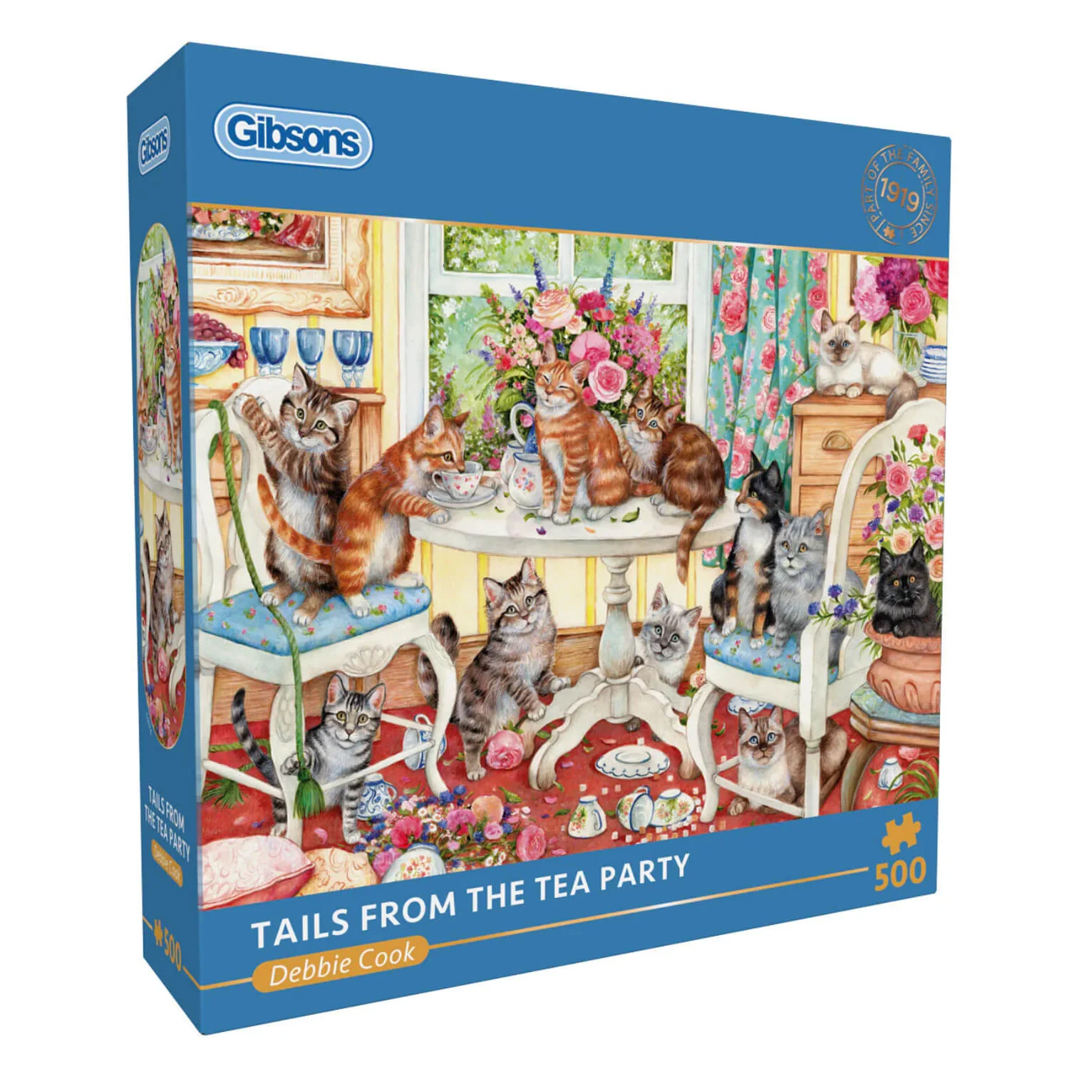 Gibsons 500 Piece Jigsaw Puzzle - Tails From The Tea Party - Image 4