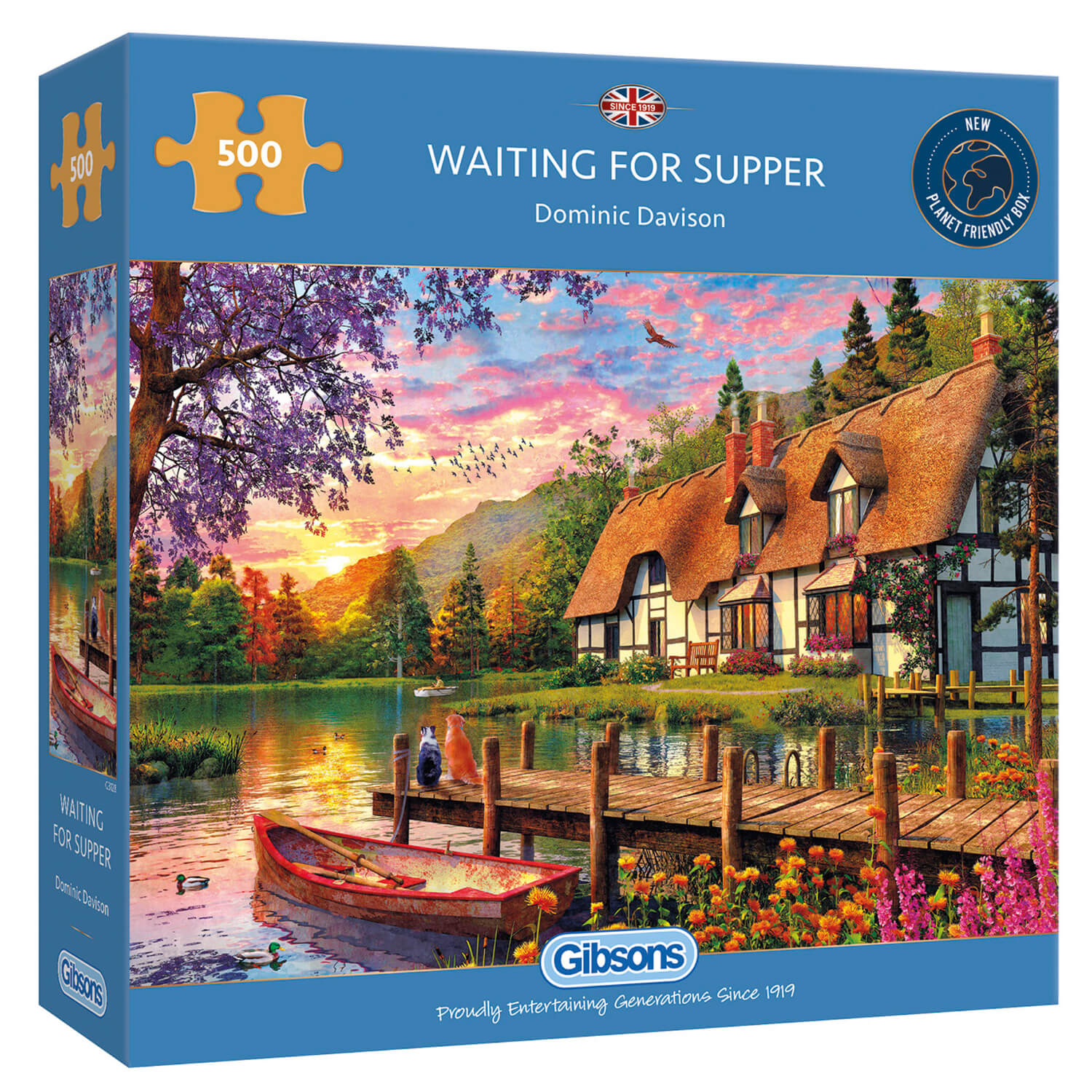 Gibsons 500 Piece Jigsaw Puzzle - Waiting For Supper - Image 2