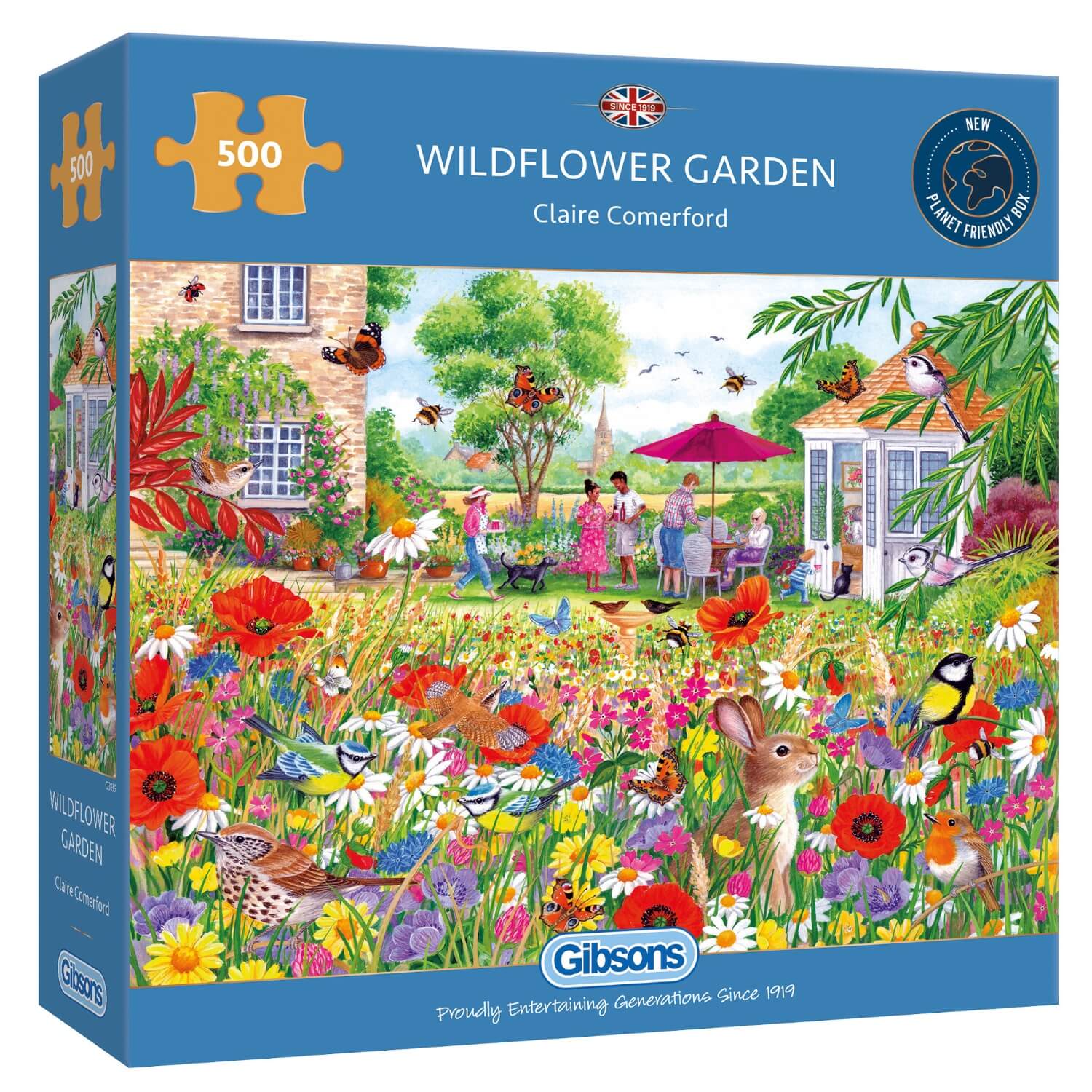 Gibsons 500 Piece Jigsaw Puzzle - Wildflower Garden - Image 2