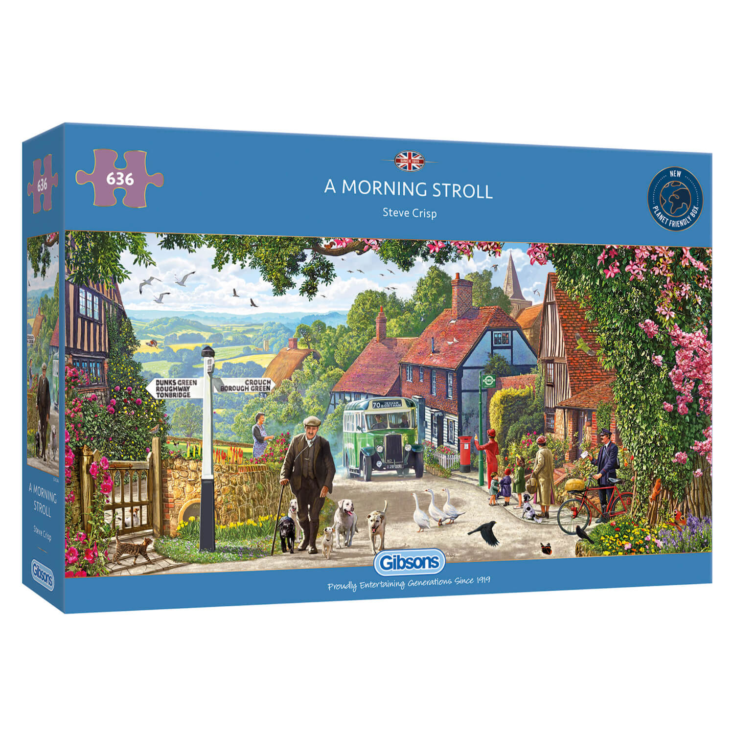 Gibsons 636 Piece Jigsaw Puzzle - A Morning Stroll - Image 2
