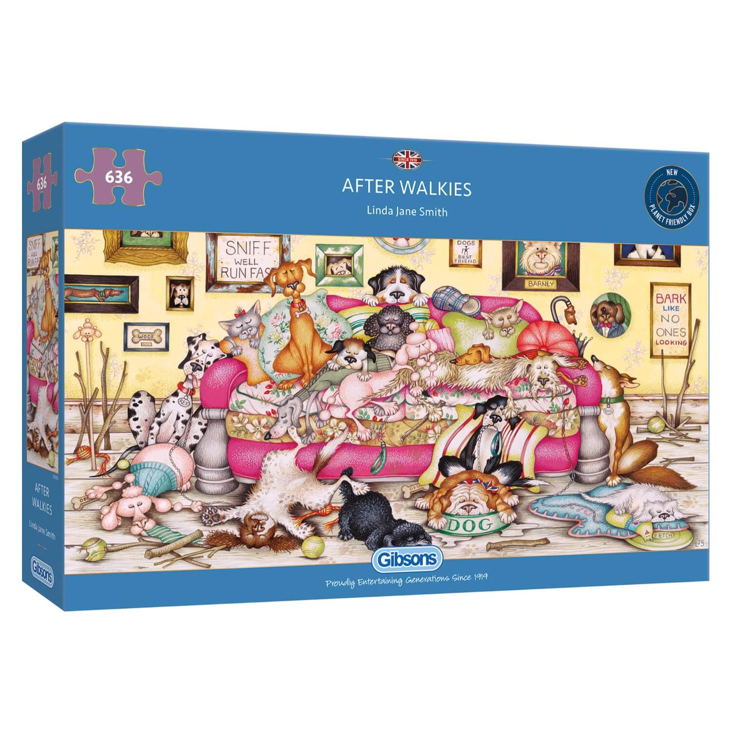 Gibsons 636 Piece Jigsaw Puzzle - After Walkies - Image 2