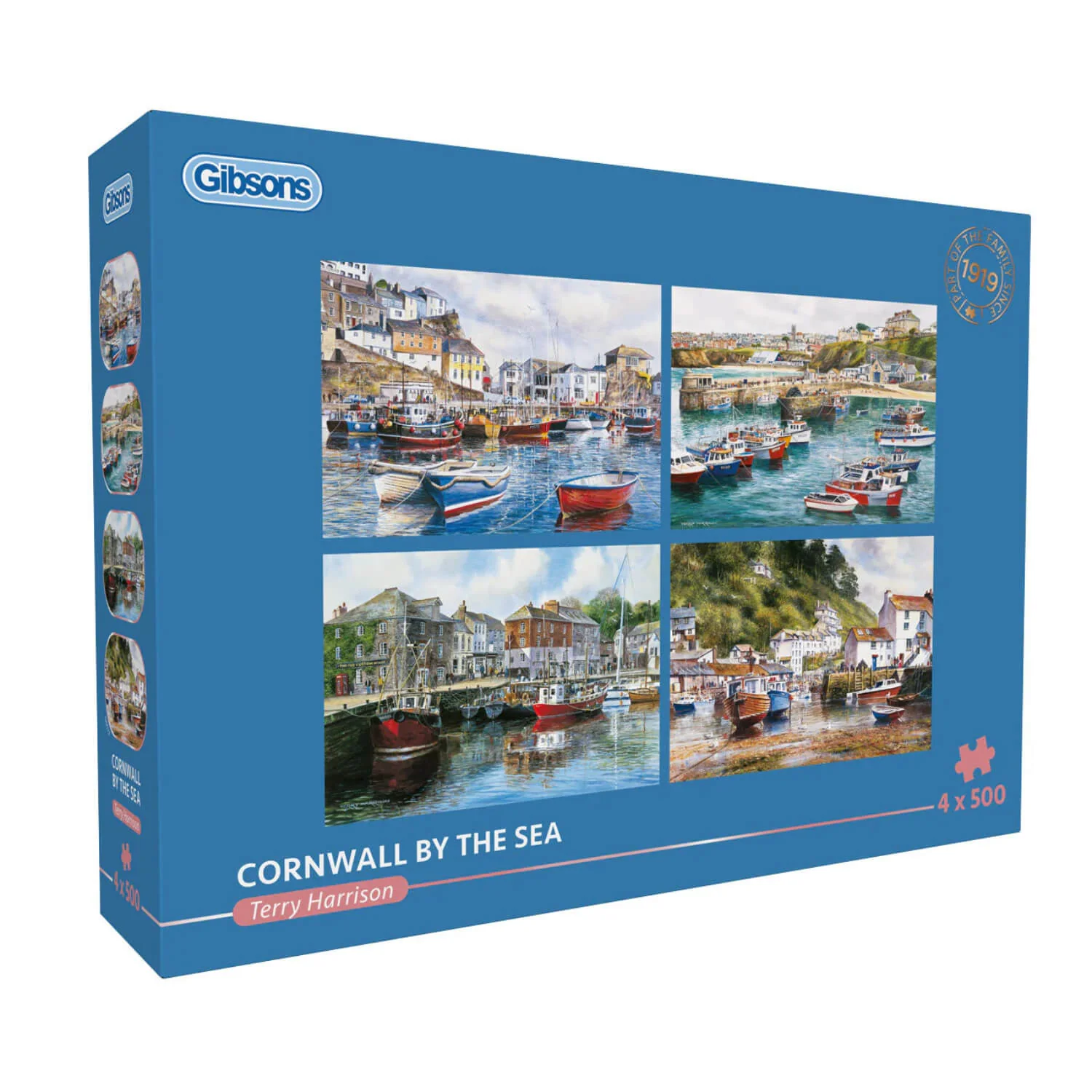 Gibsons Puzzle 4 x 500 Piece - Cornwall By The Sea - Image 14