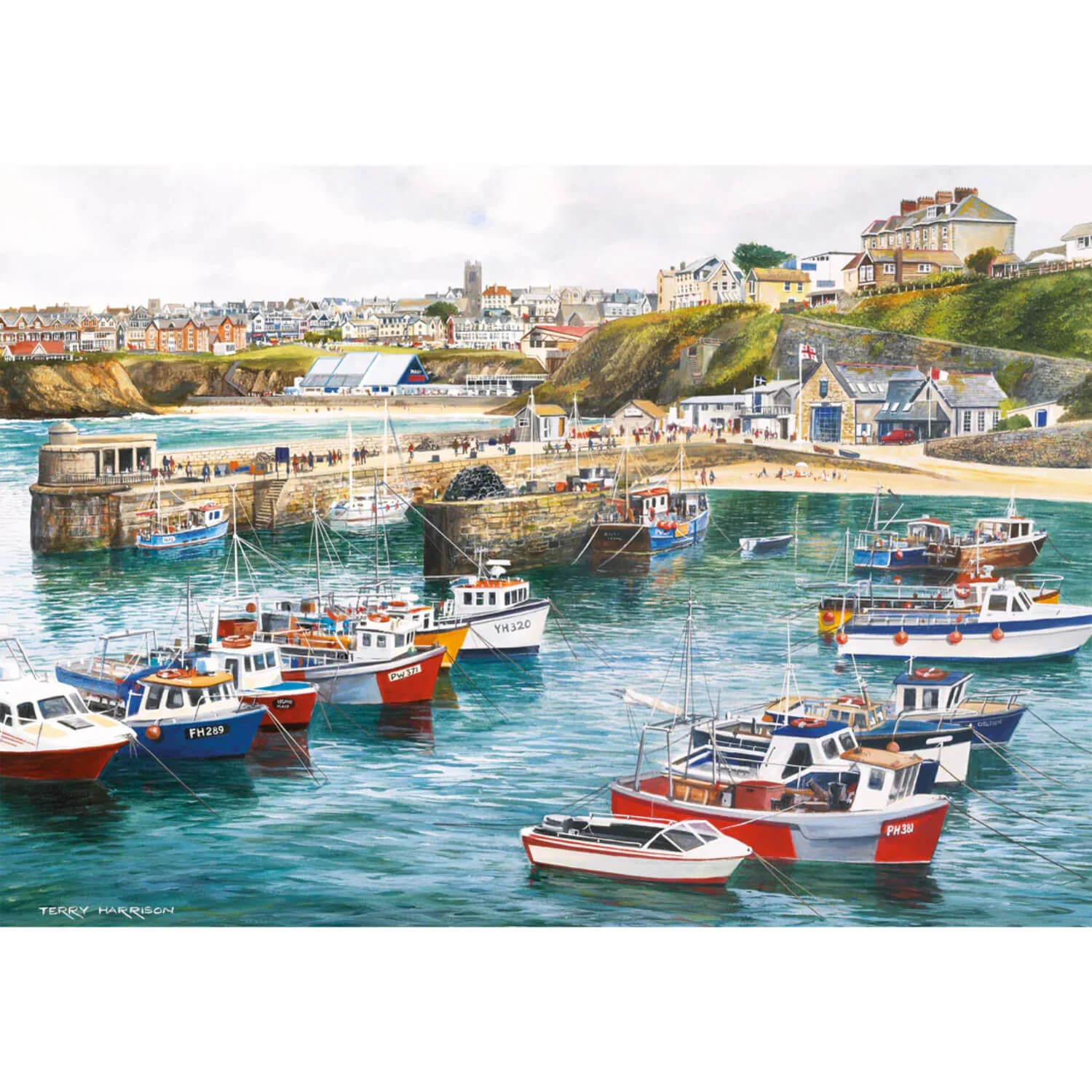 Gibsons Puzzle 4 x 500 Piece - Cornwall By The Sea - Image 3