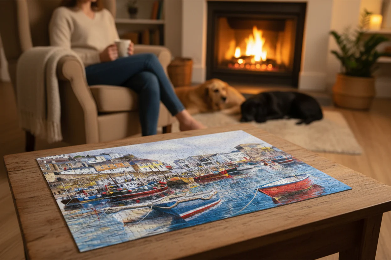 Gibsons Puzzle 4 x 500 Piece - Cornwall By The Sea - Image 6