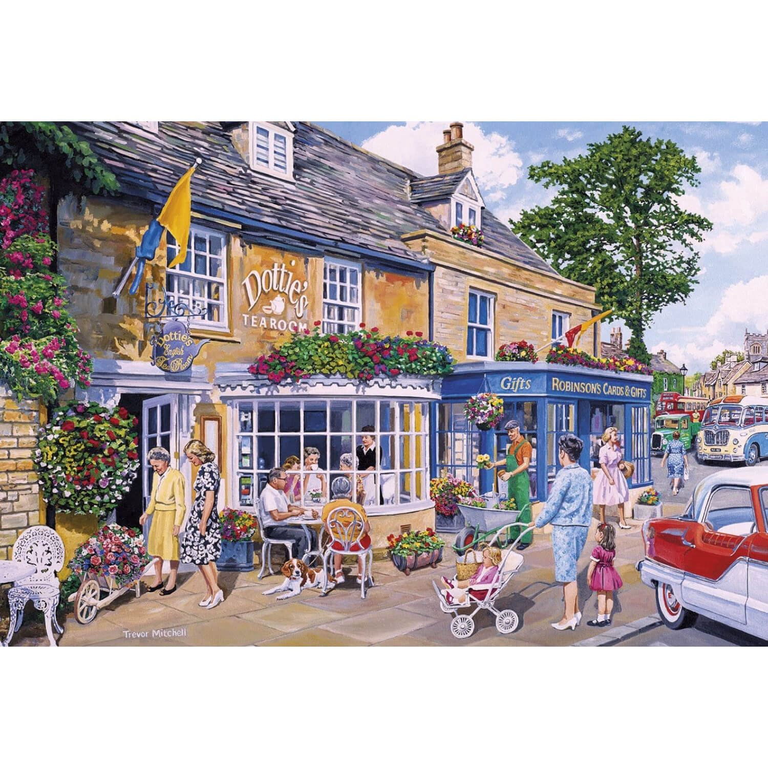 Gibsons Puzzle 4 x 500 Piece - The Gardener's Round - Image 2