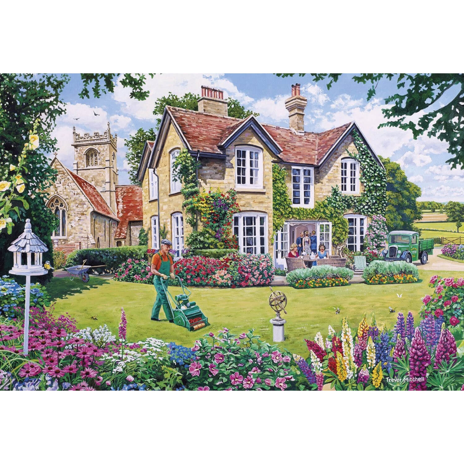 Gibsons Puzzle 4 x 500 Piece - The Gardener's Round - Image 3