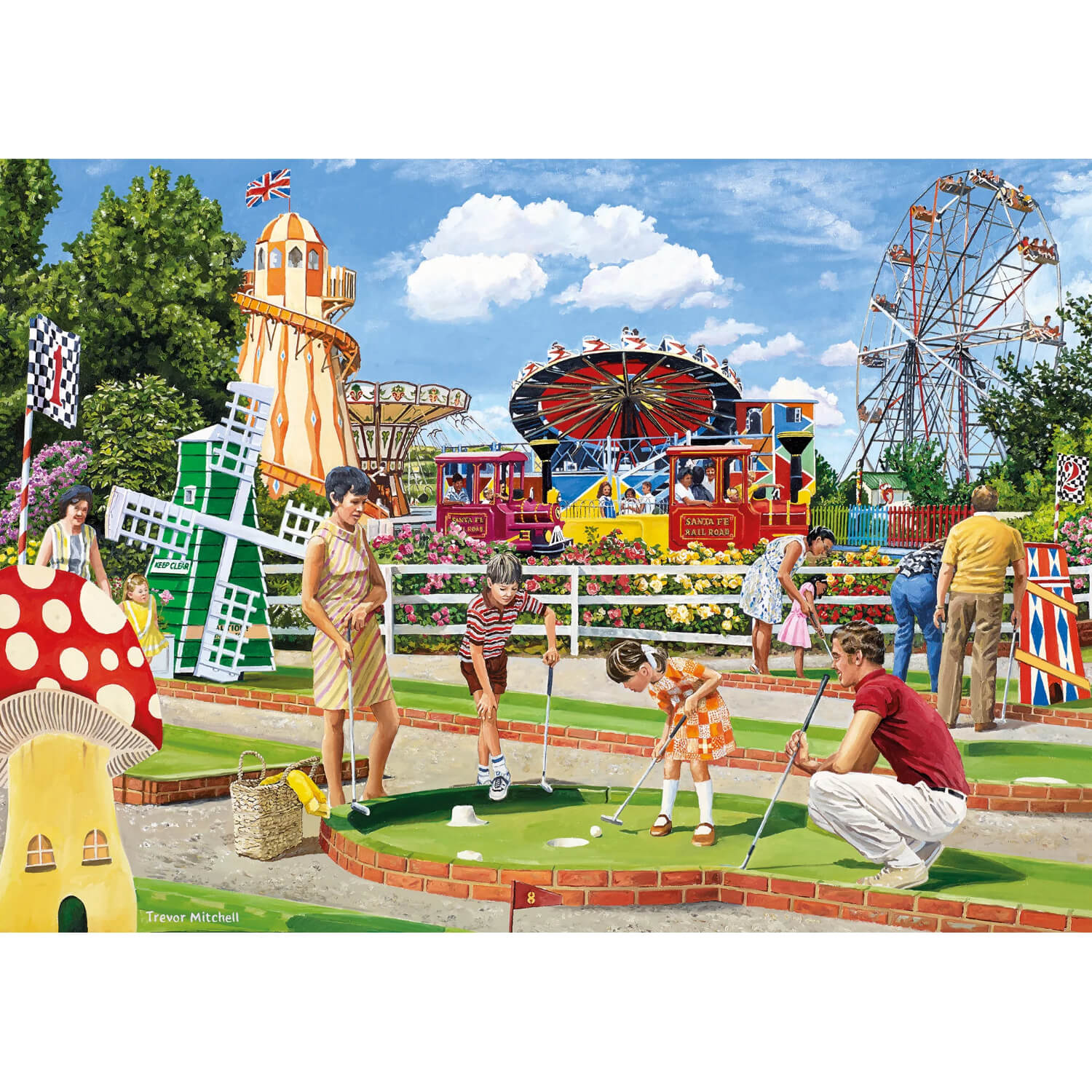 Gibsons Puzzle 4 x 500 Piece - Wish You Were Here - Image 4