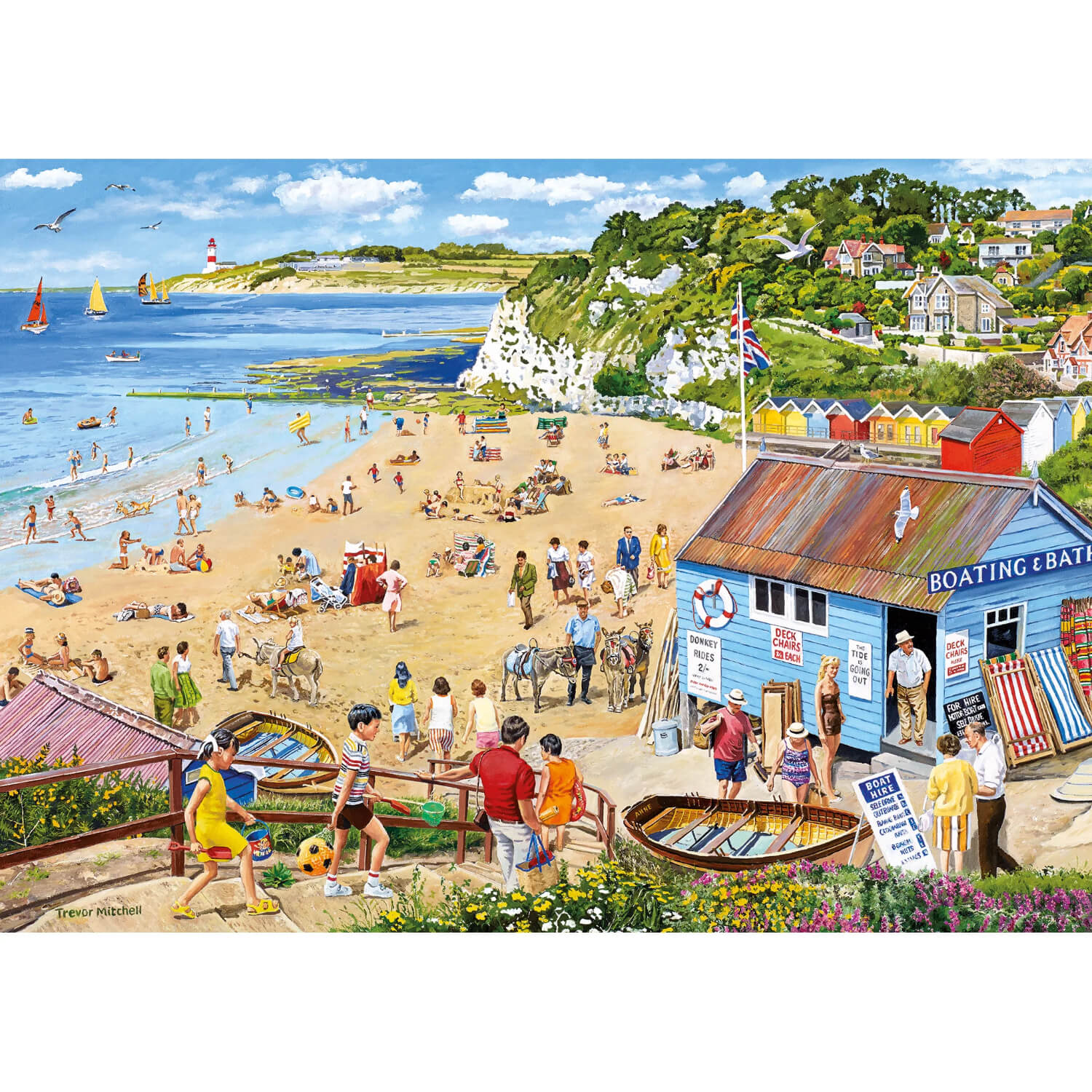 Gibsons Puzzle 4 x 500 Piece - Wish You Were Here - Image 5