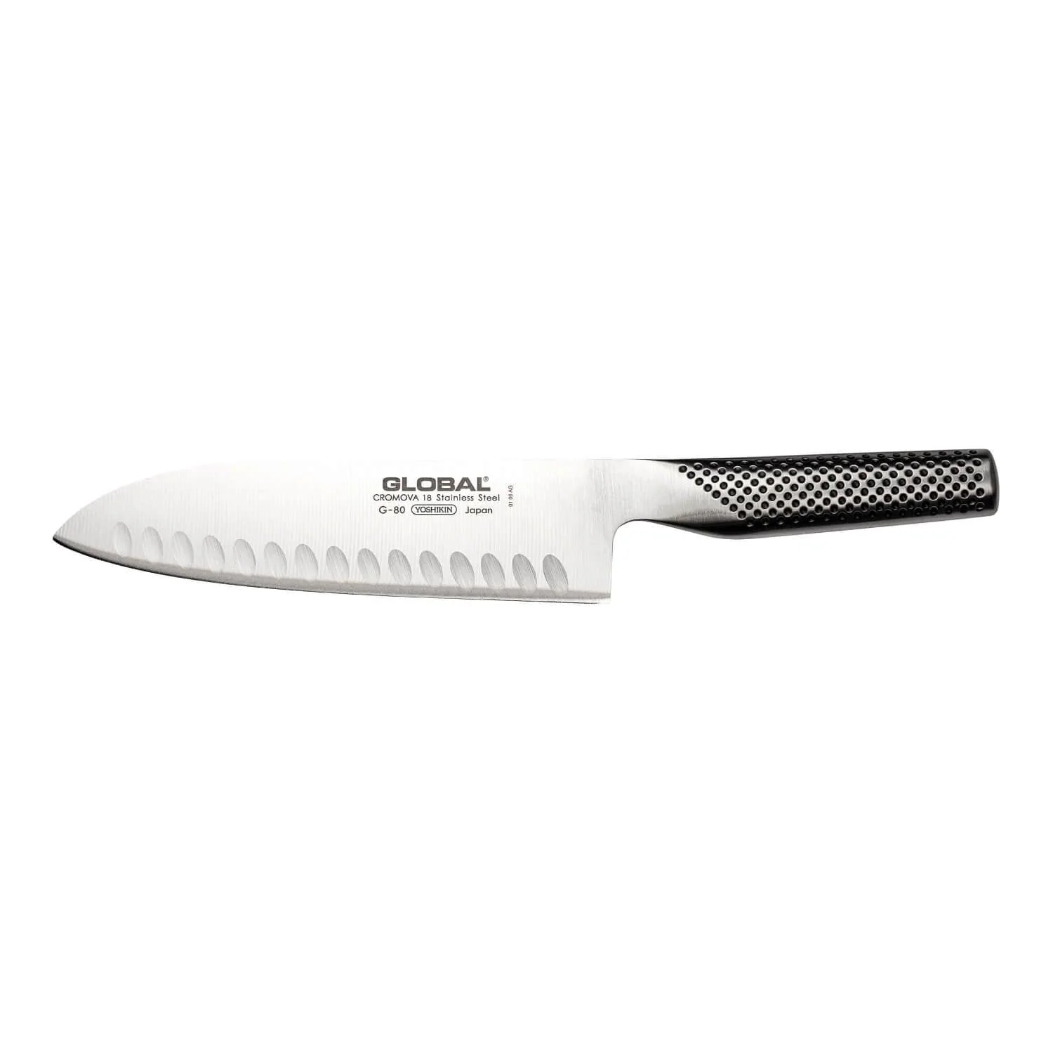 Global G Series G-80 Fluted Santoku Knife - 18cm