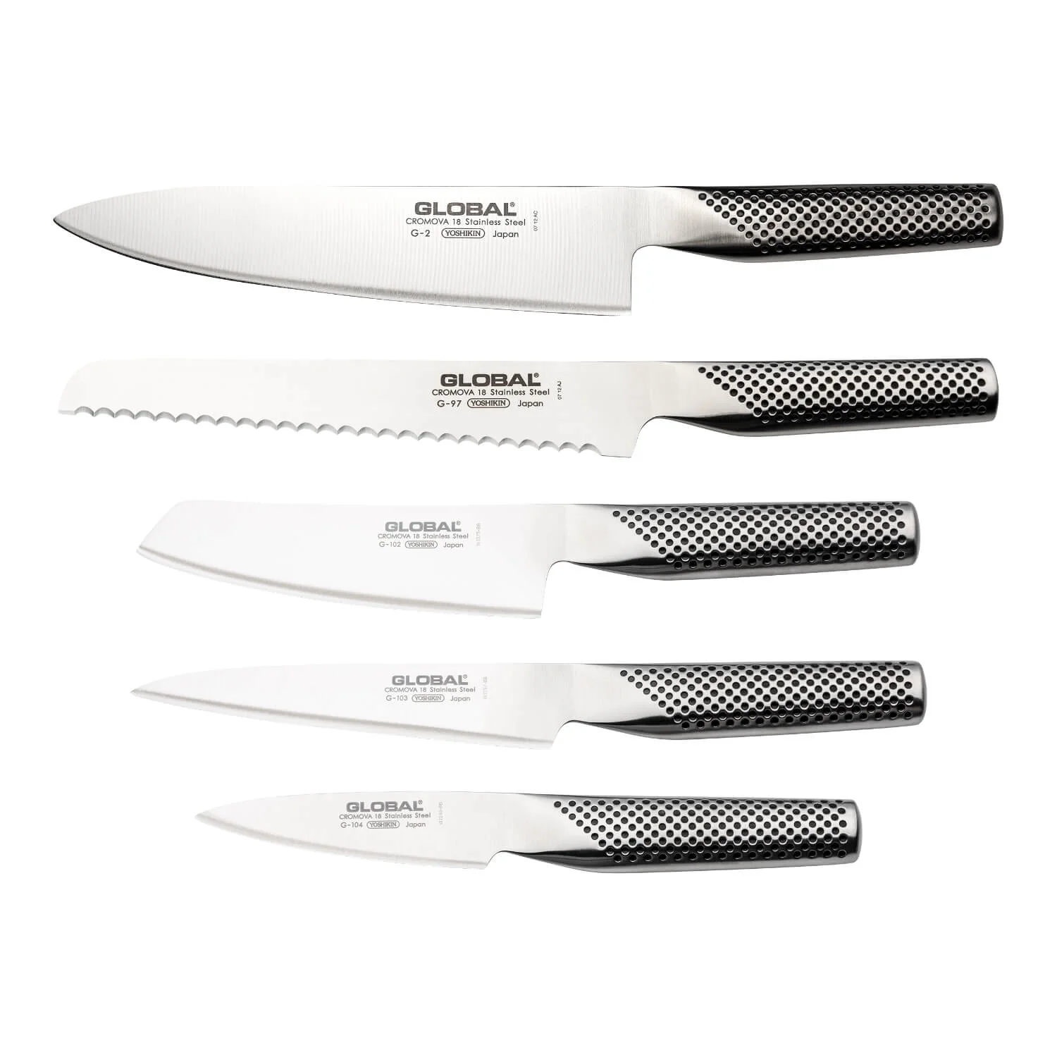 Global Knives Hikaeme 6 Piece In-Drawer Kitchen Knife Dock Set - Image 3