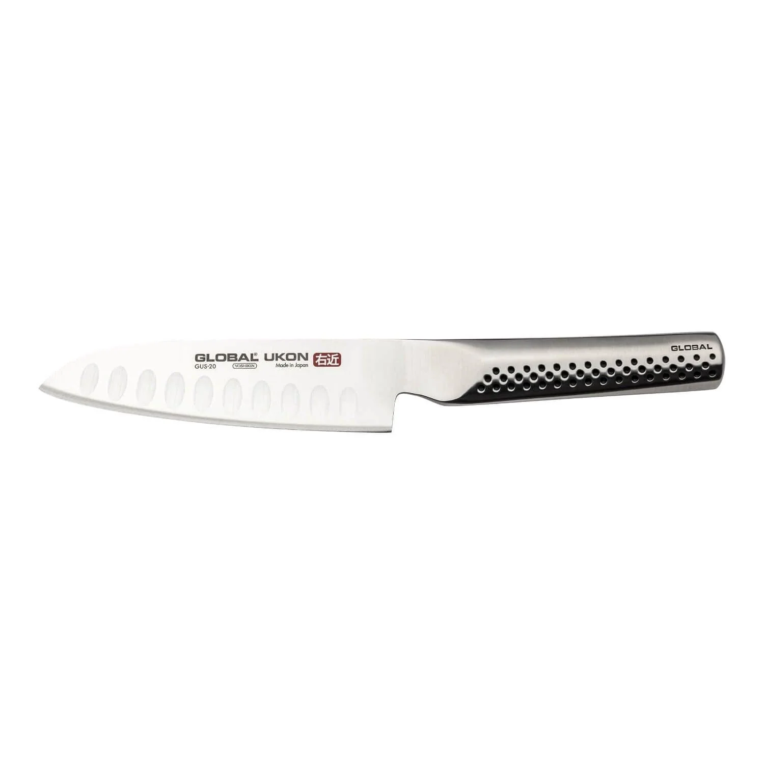 Global Ukon GUS-20 Fluted Santoku Knife - 13cm