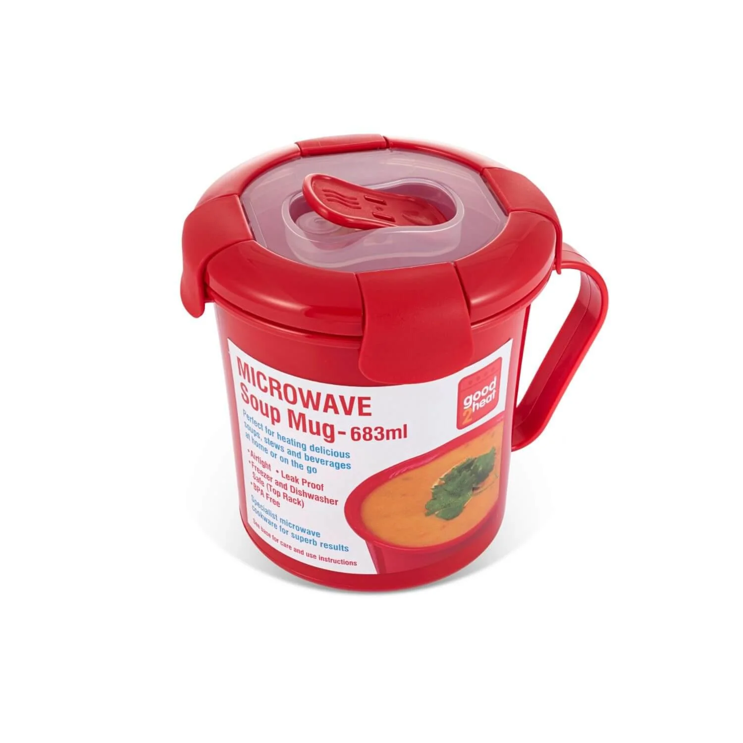 Good 2 Heat Soup Mug - Red - Image 3