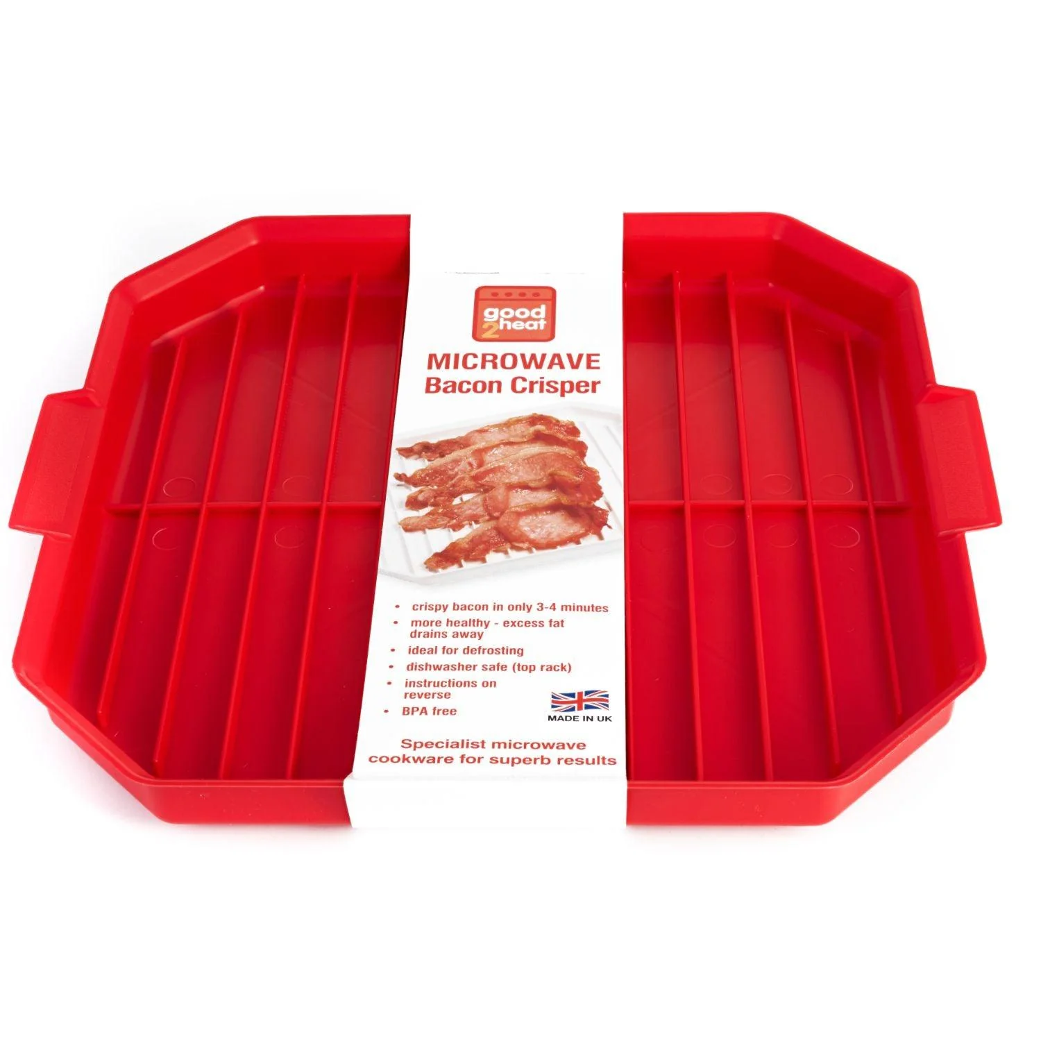 Good 2 Heat Plastic Microwave Bacon Crisper - Image 2
