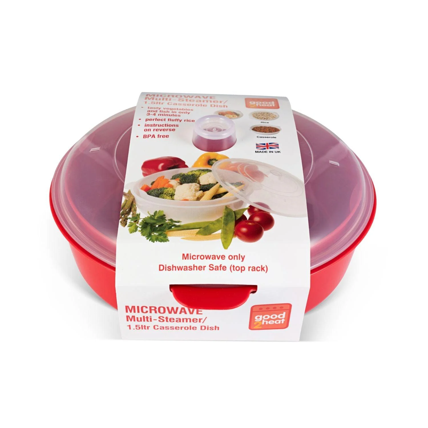 Good 2 Heat Plastic Microwave Steamer - Image 5