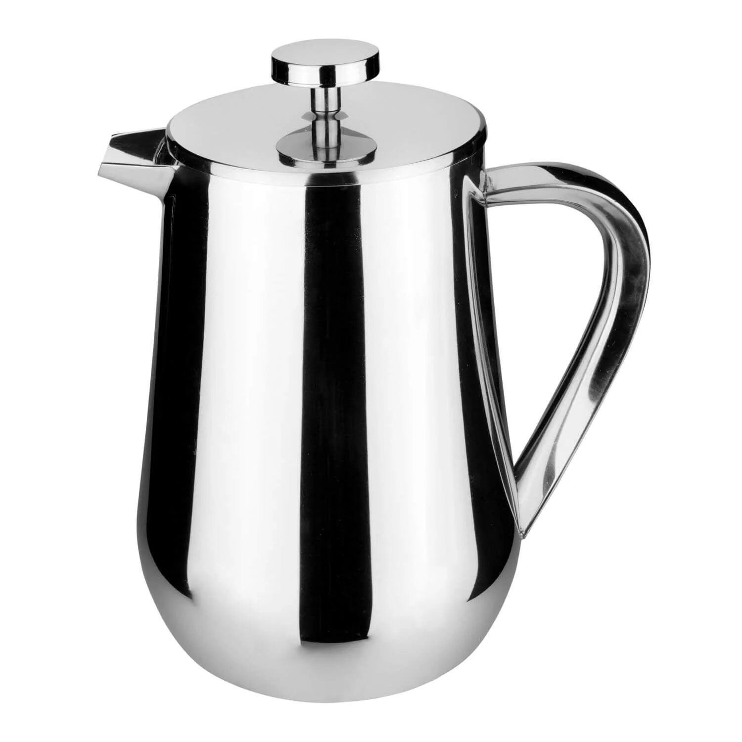 Grunwerg Cafe Ole Double Wall Stainless Steel Cafetiere - 6 Cup