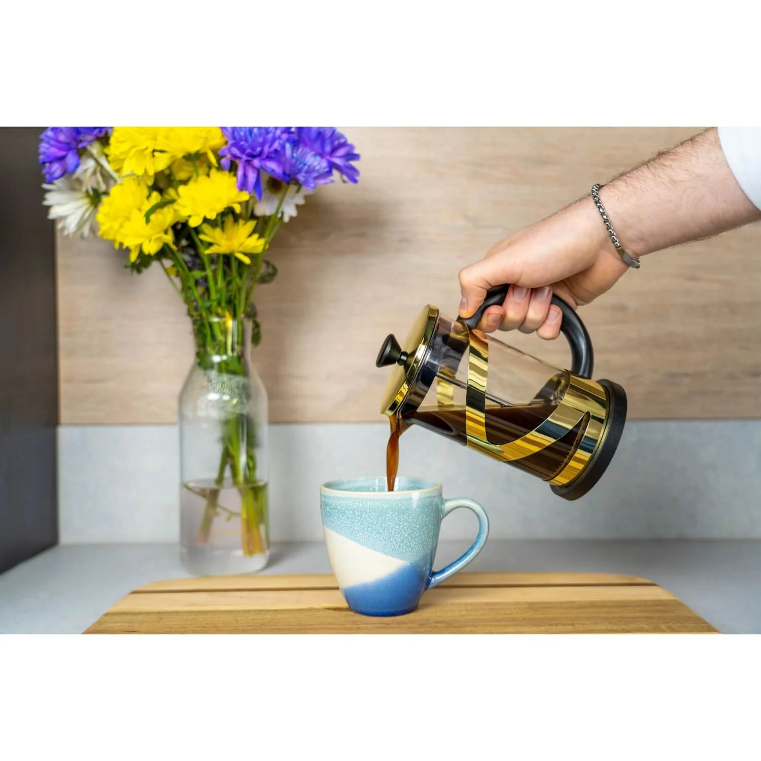 Grunwerg Classico 8 Cup Cafetiere - Gold - Image 3