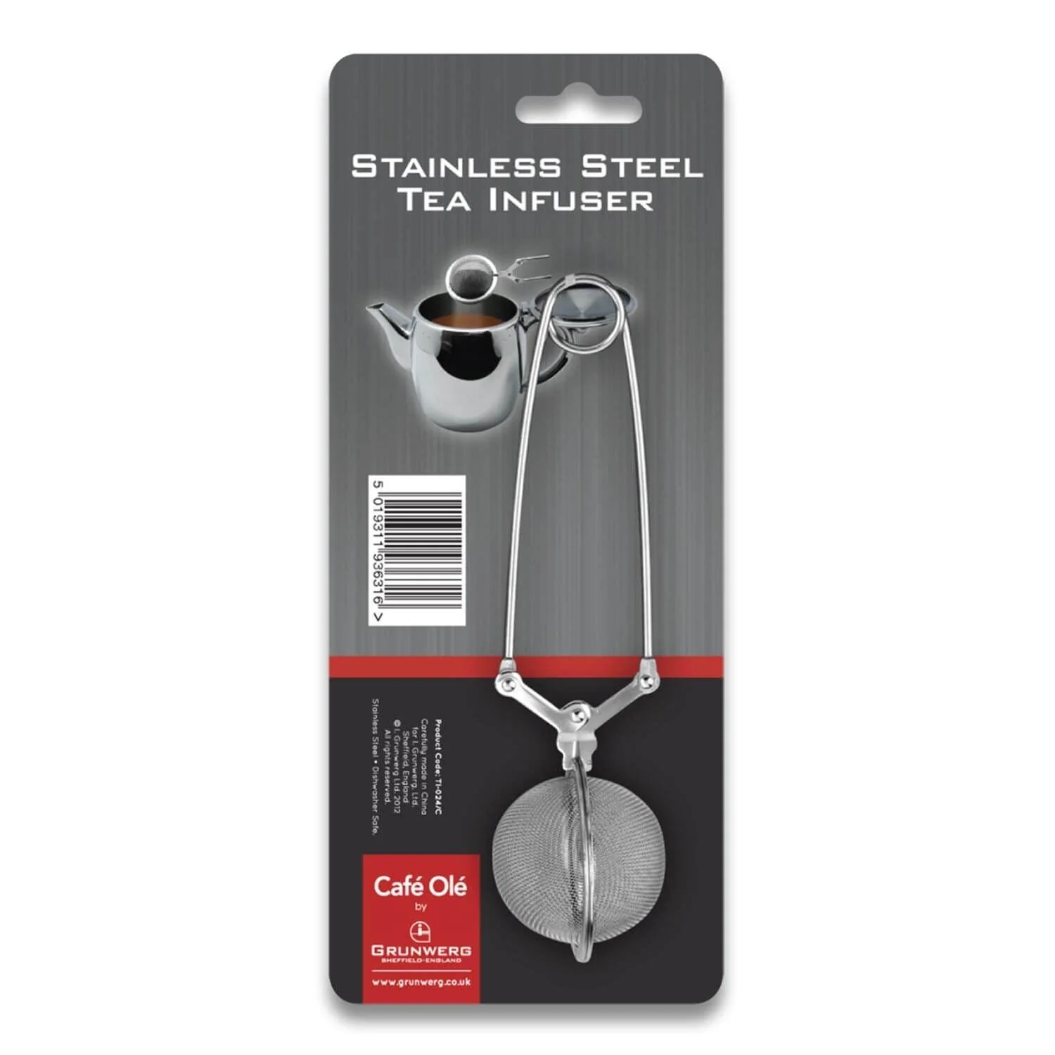 Grunwerg Mesh Bowl Stainless Steel Tea Infuser
