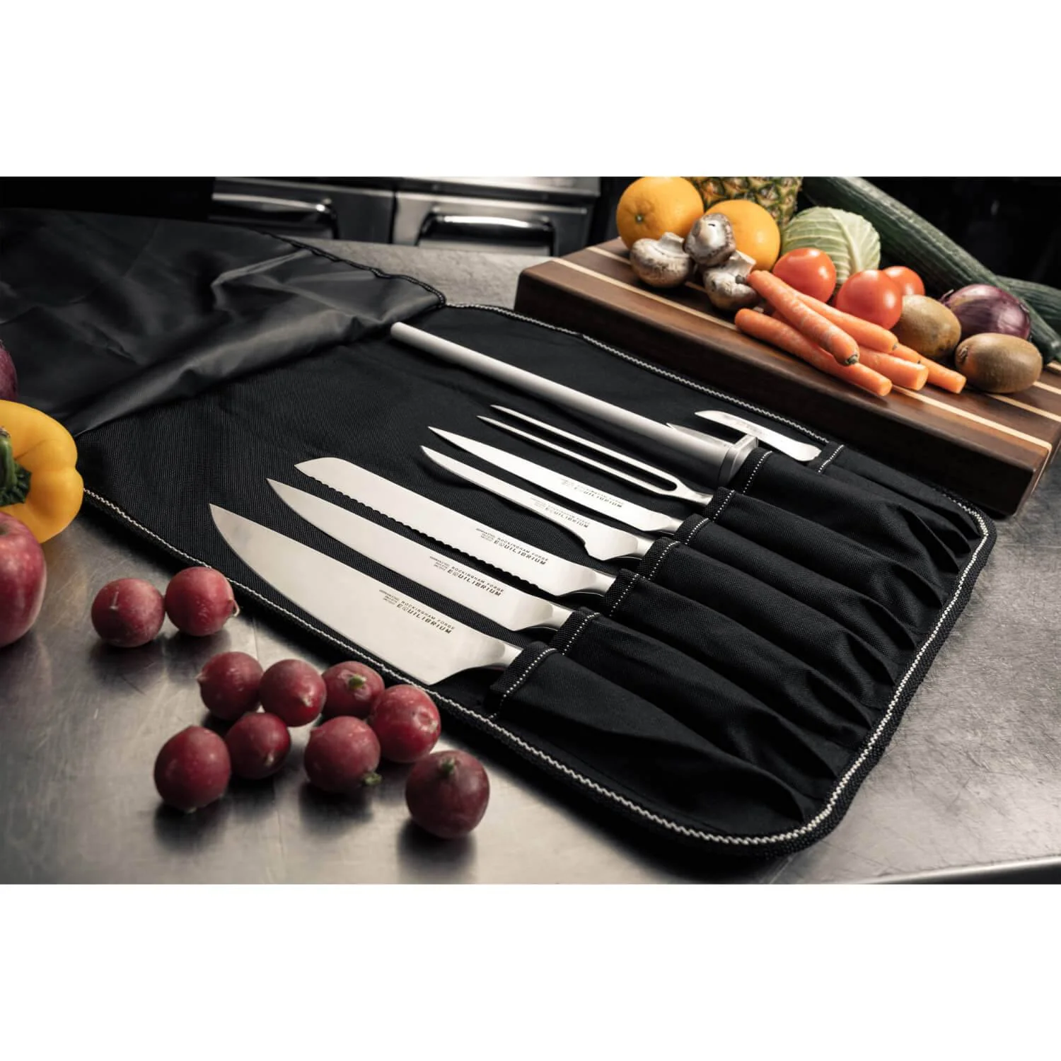 Rockingham Forge Equilibrium Fluted Santoku Knife - 13cm - Image 3
