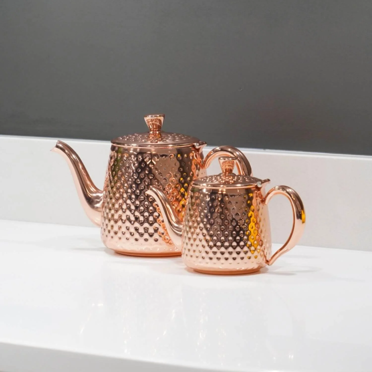 Grunwerg Sandringham 2 Cup Tea Pot - Copper - Image 2