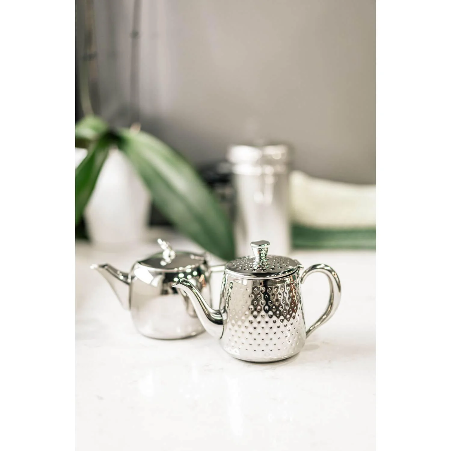 Grunwerg Sandringham 4 Cup Tea Pot - Silver - Image 2