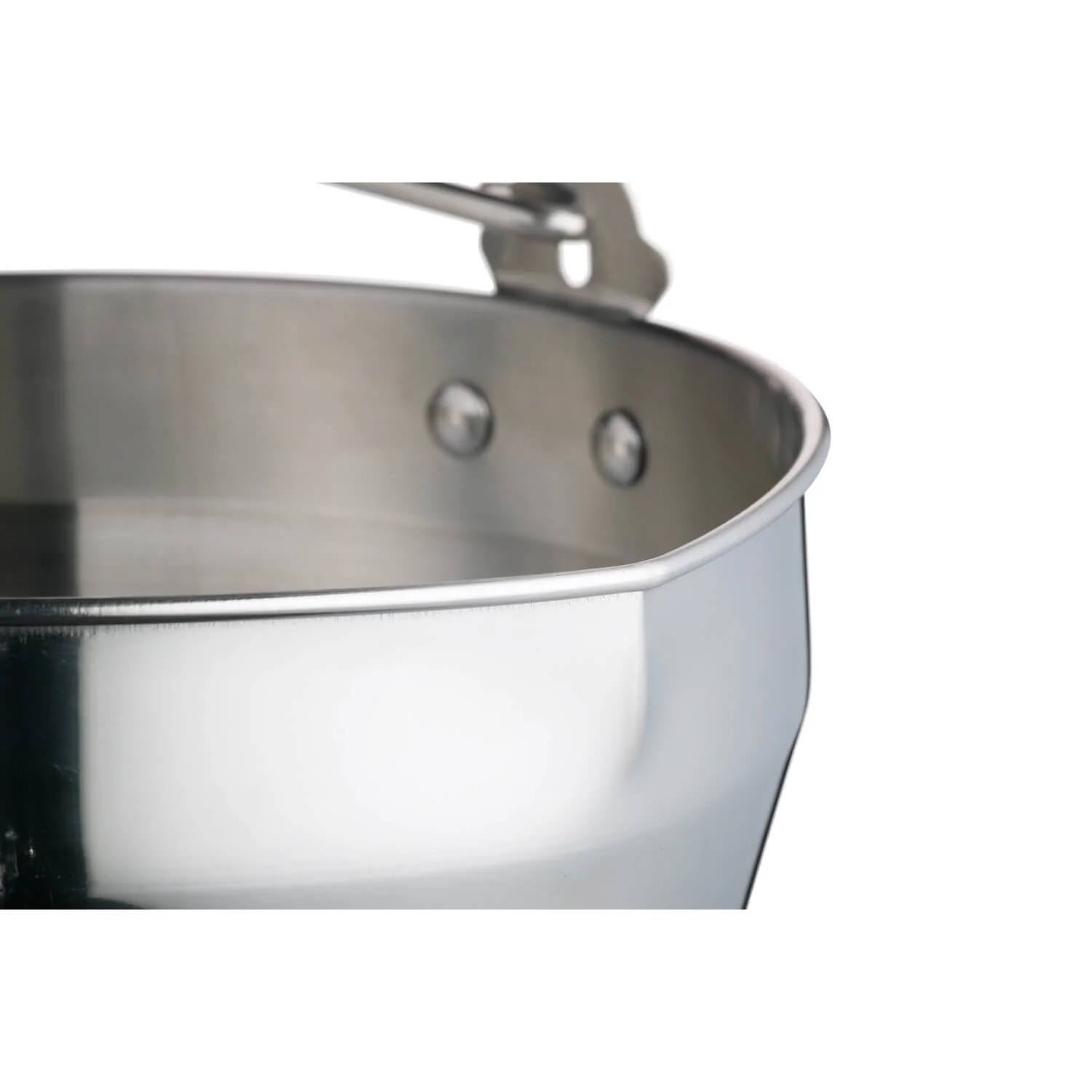 Home Made Stainless Steel 31cm Maslin Pan with Handle - Image 3