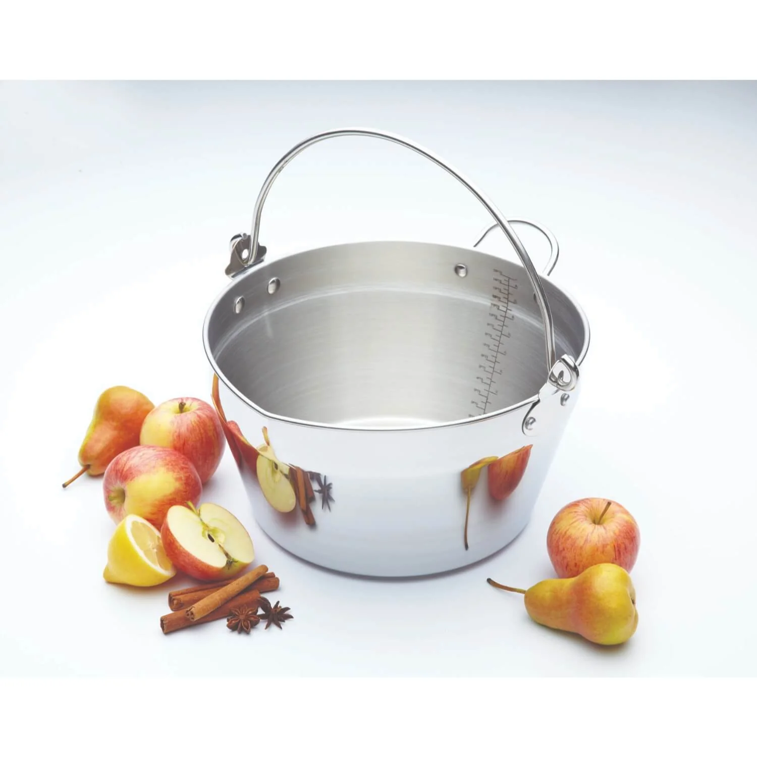 Home Made Stainless Steel 31cm Maslin Pan with Handle - Image 4