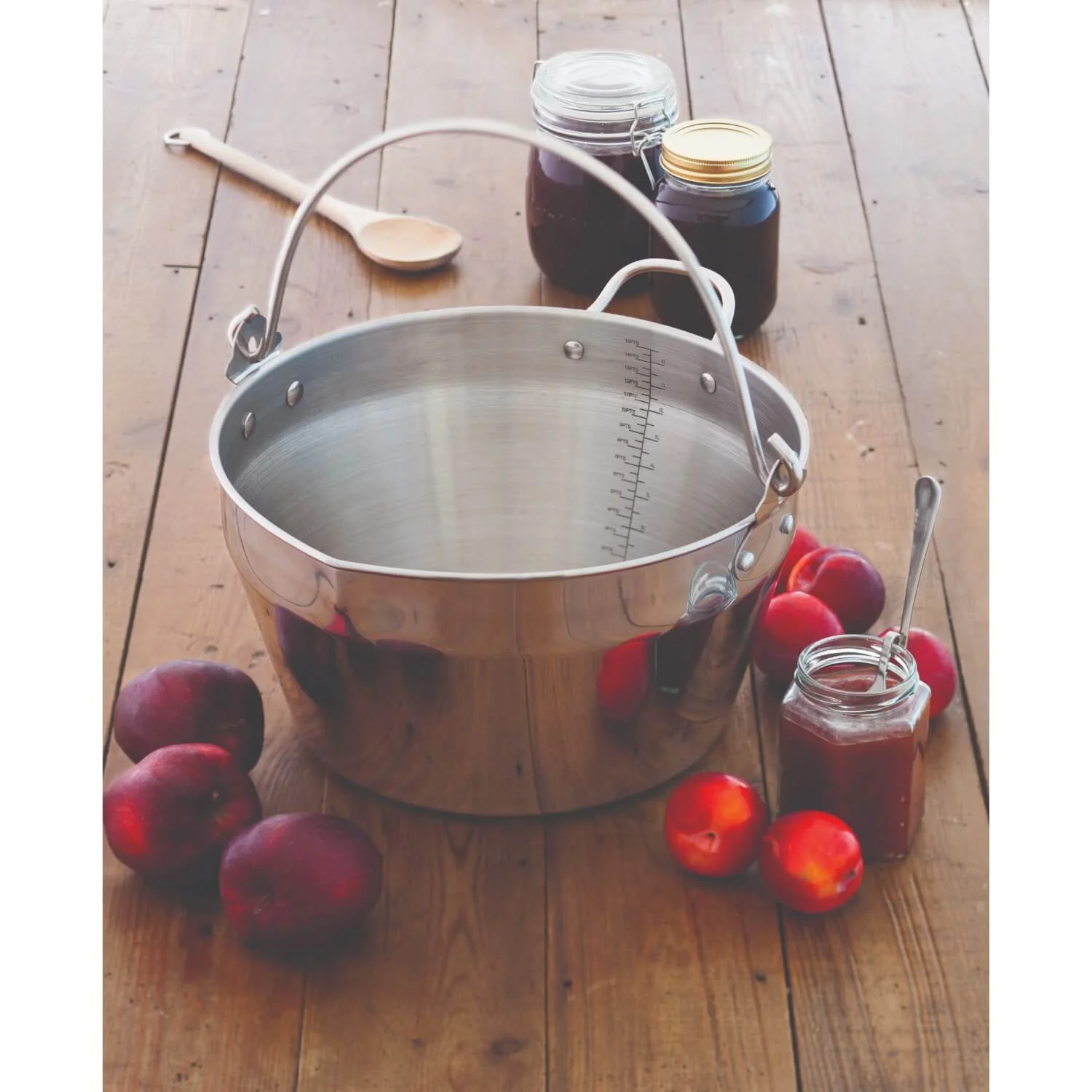 Home Made Stainless Steel 31cm Maslin Pan with Handle - Image 6