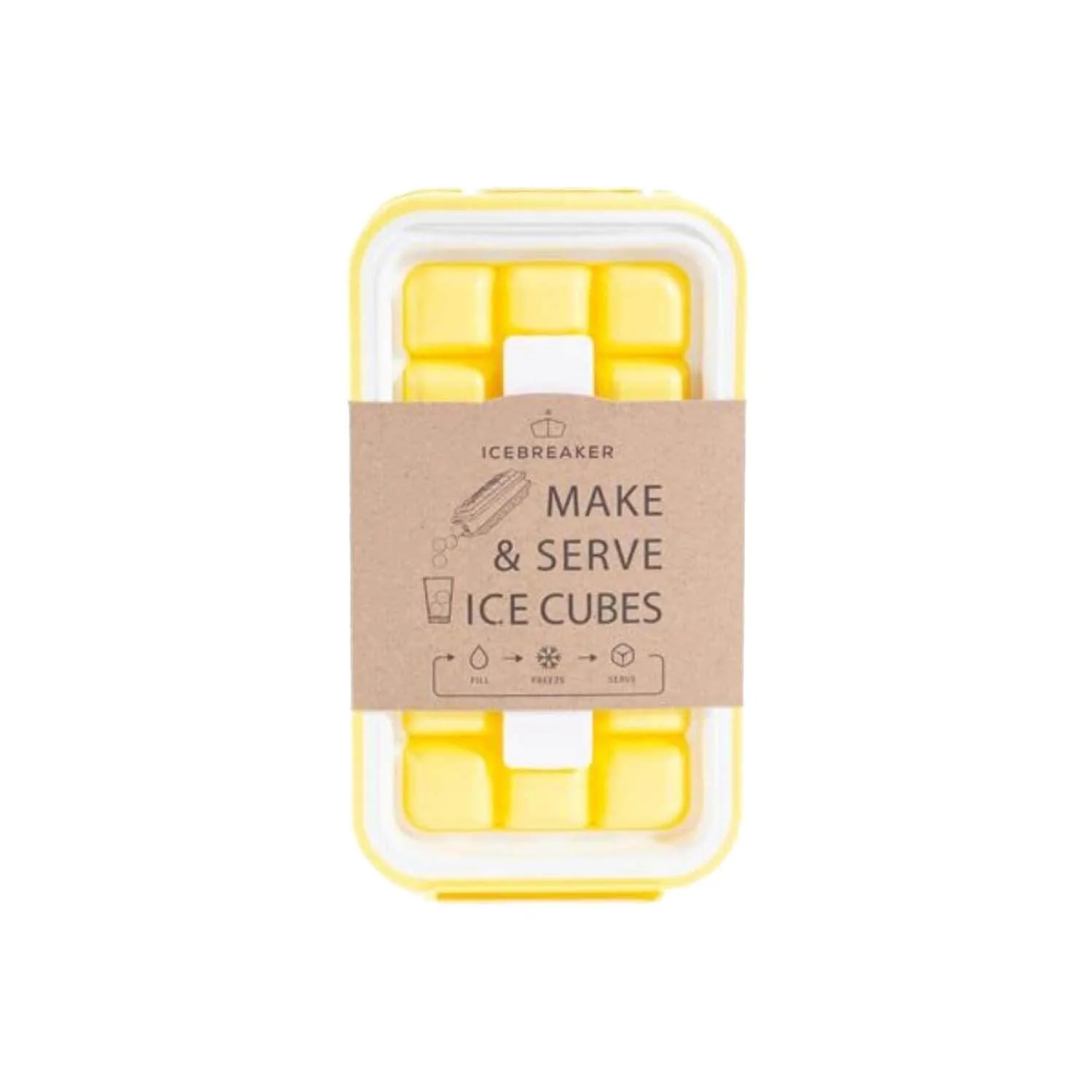 Icebreaker Pop Ice Cube Tray - Pale Lemon