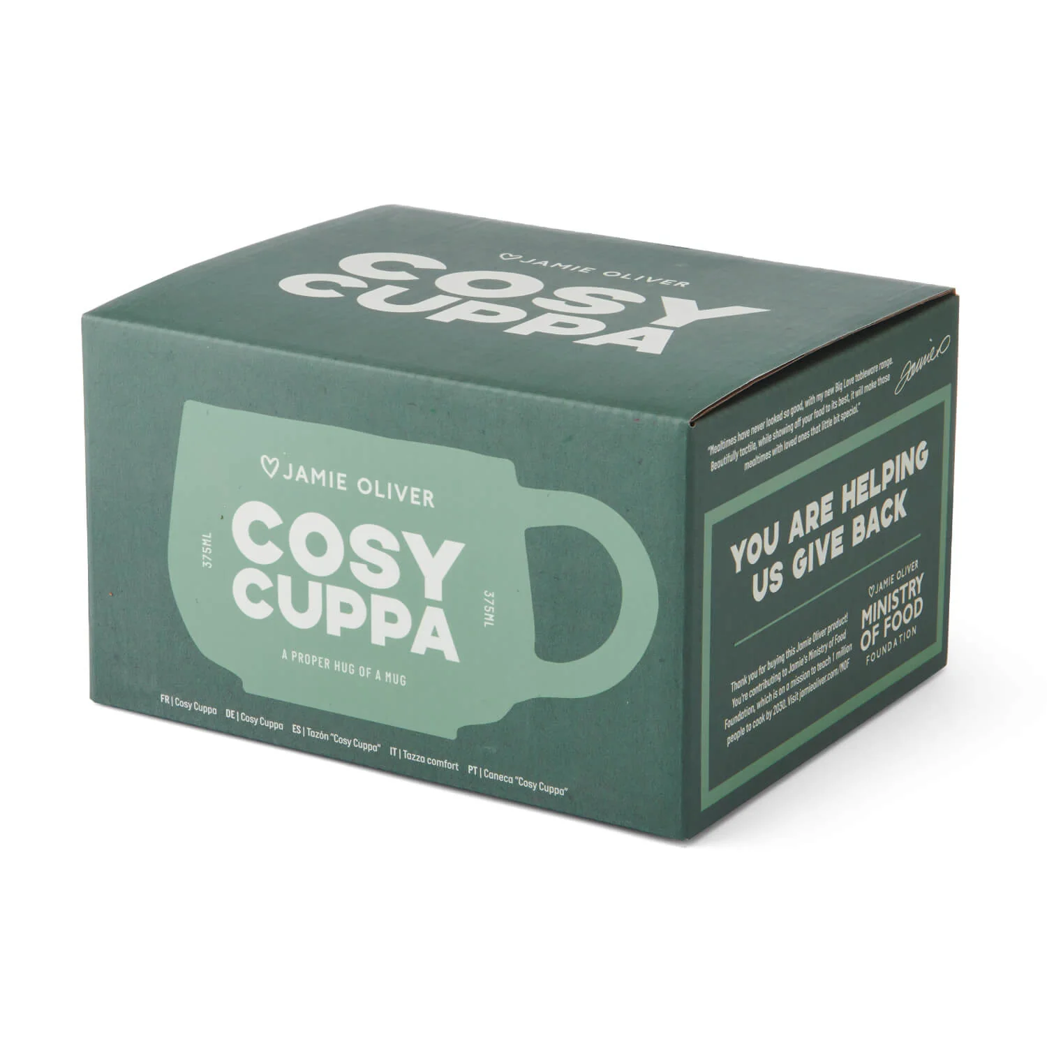 Jamie Oliver Big Love Stoneware 375ml Cosy Cuppa - Green - Image 3