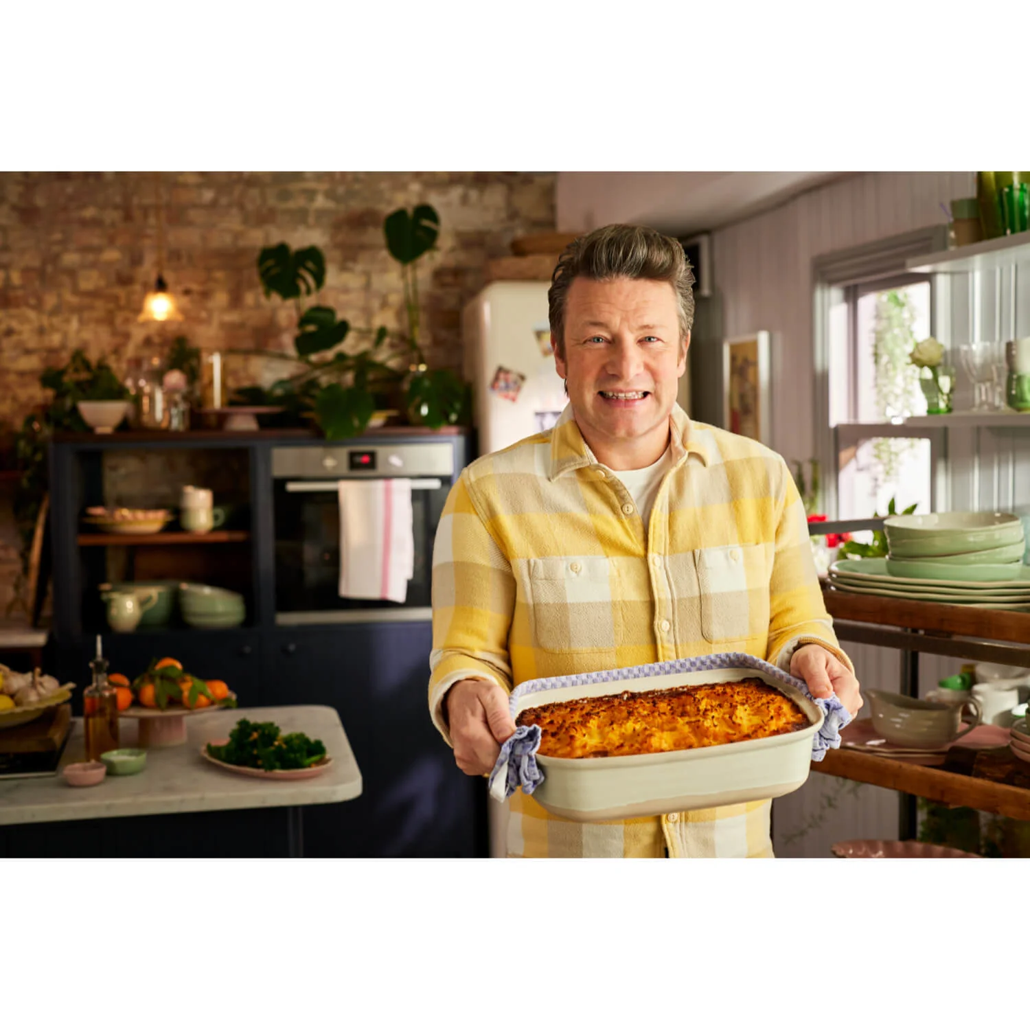 Jamie Oliver Big Love Stoneware 39cm Epic Roaster - White - Image 5